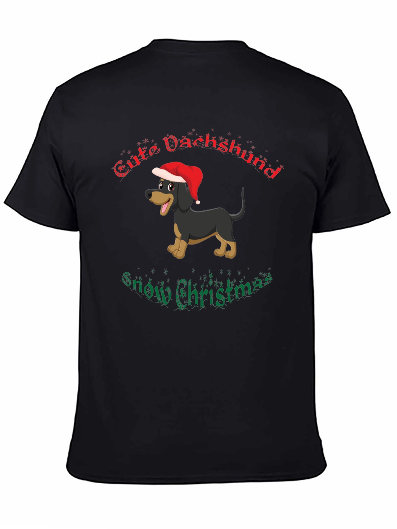 Festive Dachshund Christmas T-Shirt