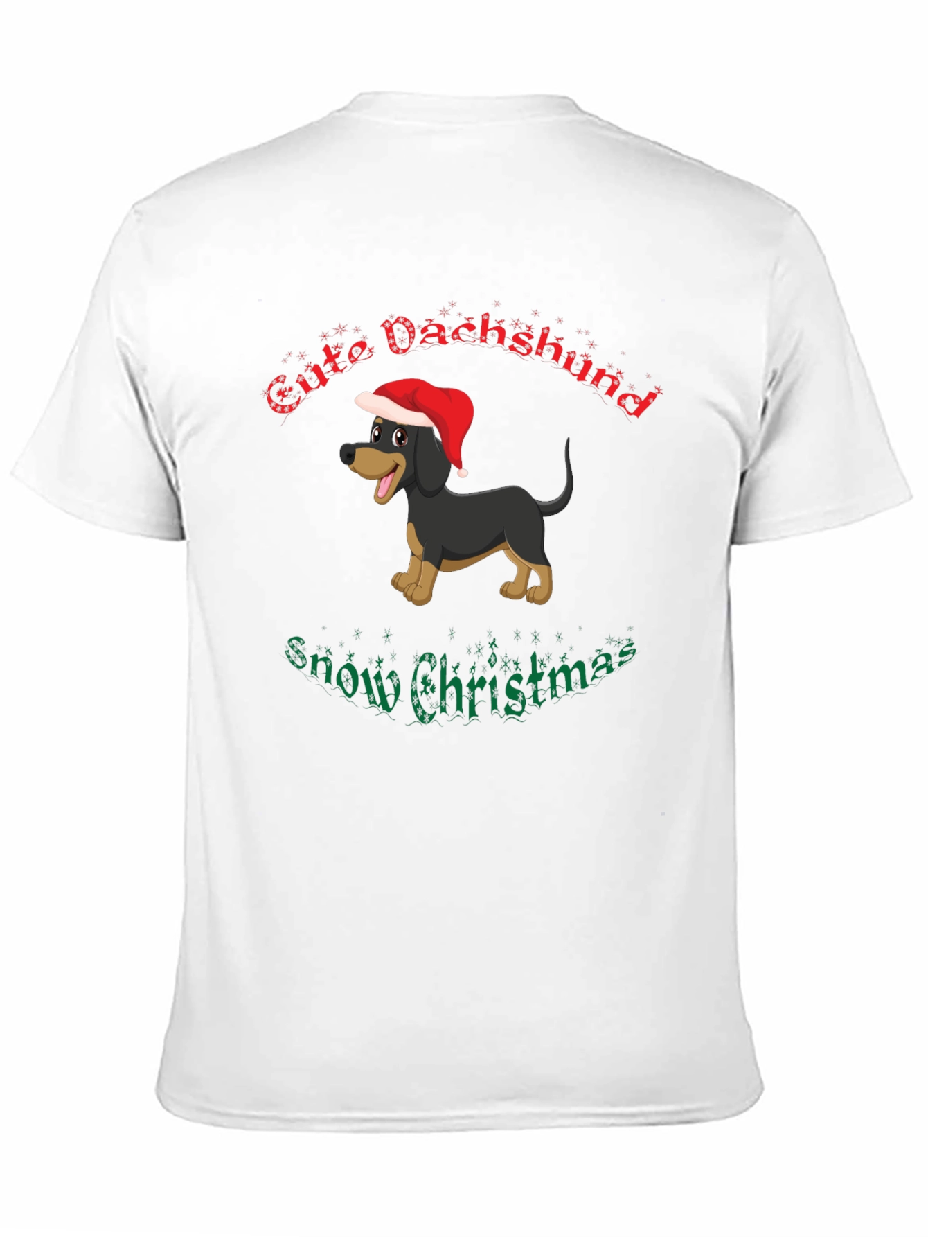Festive Dachshund Christmas T-Shirt