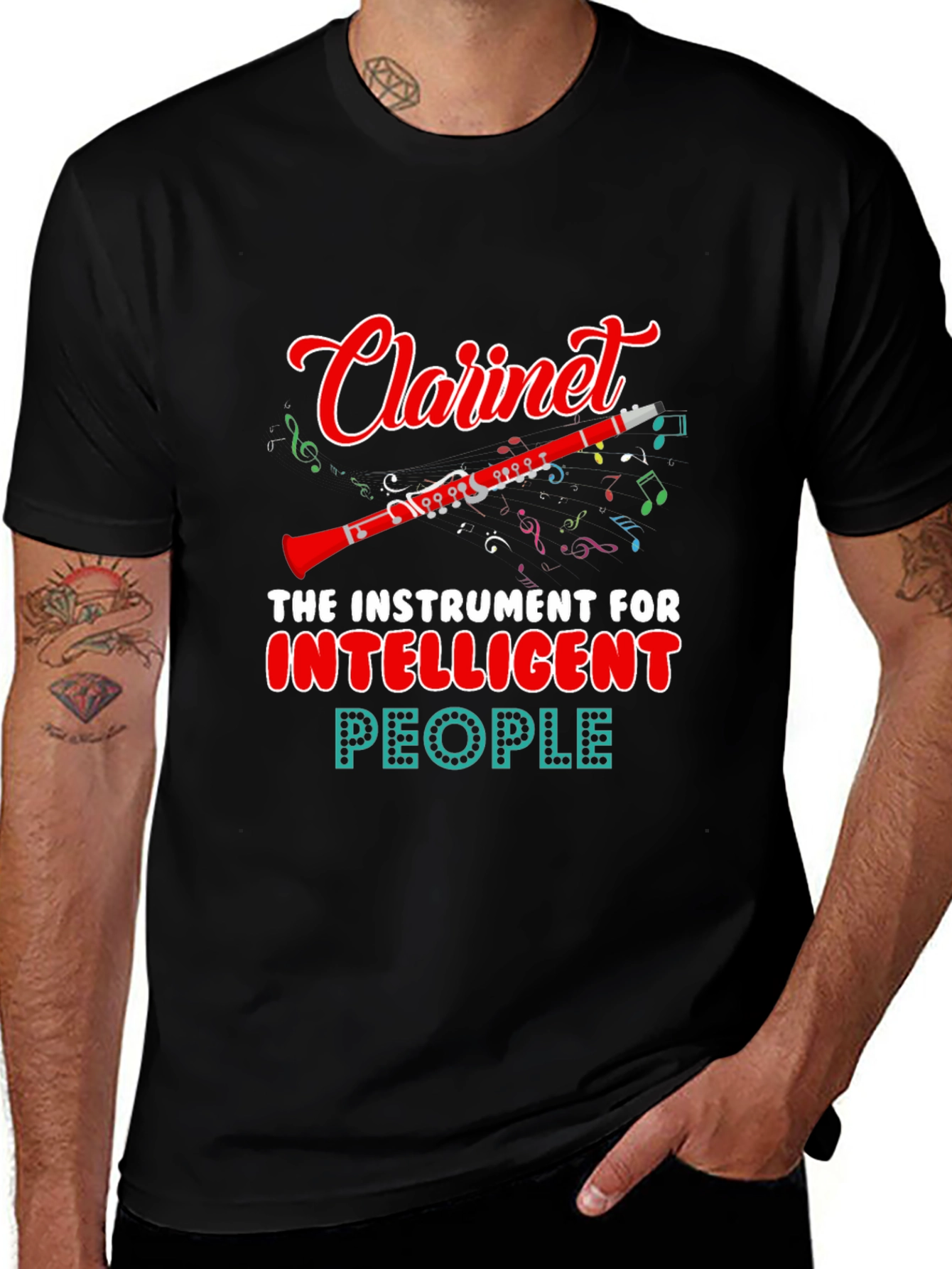 Clarinet Instrument Intelligent People T-Shirt