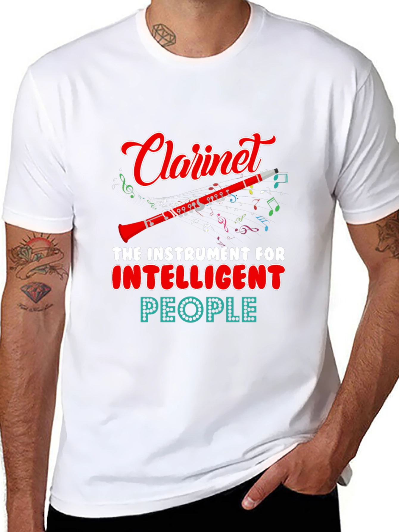 Clarinet Instrument Intelligent People T-Shirt