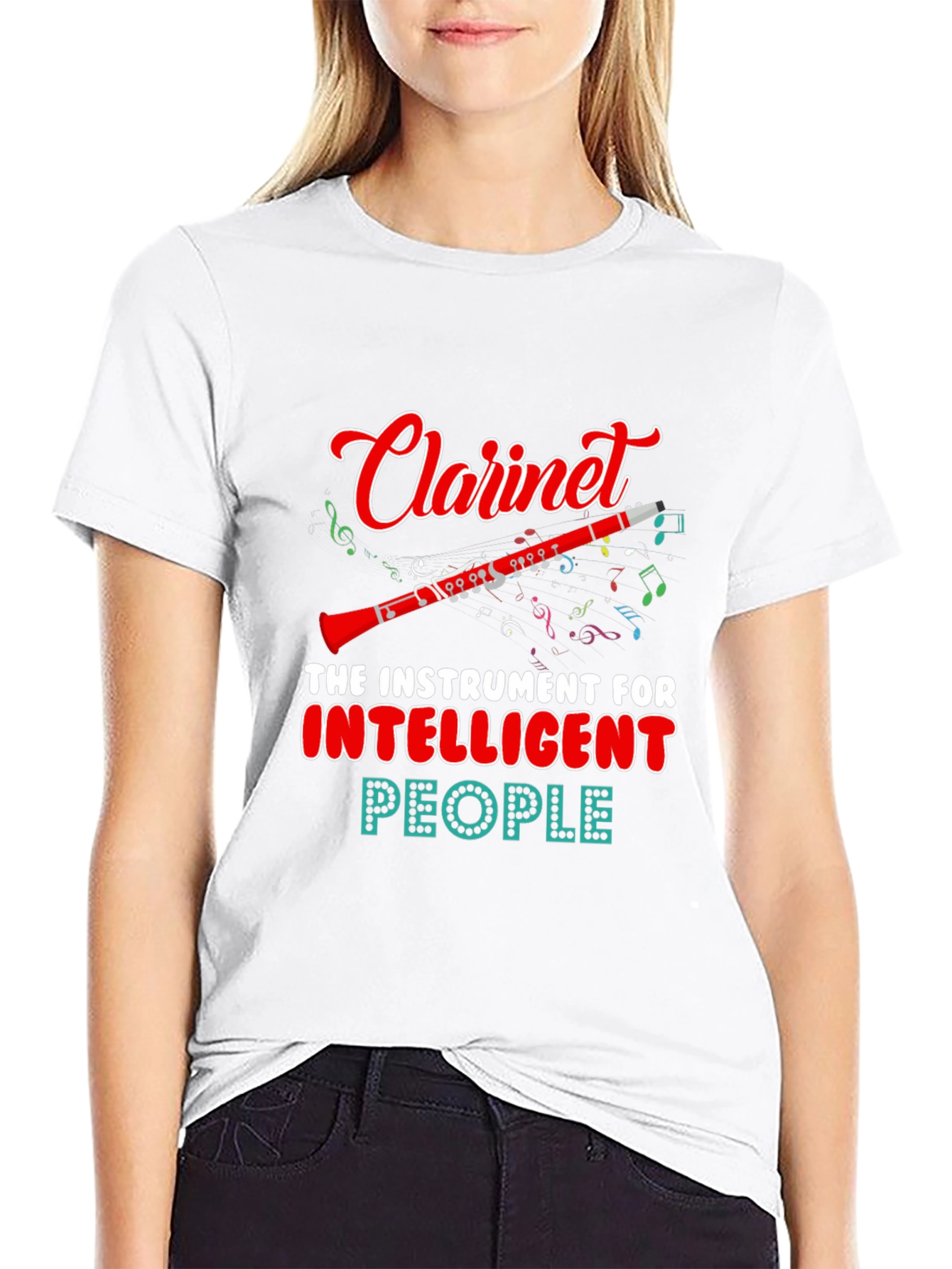 Clarinet Instrument Intelligent People T-Shirt