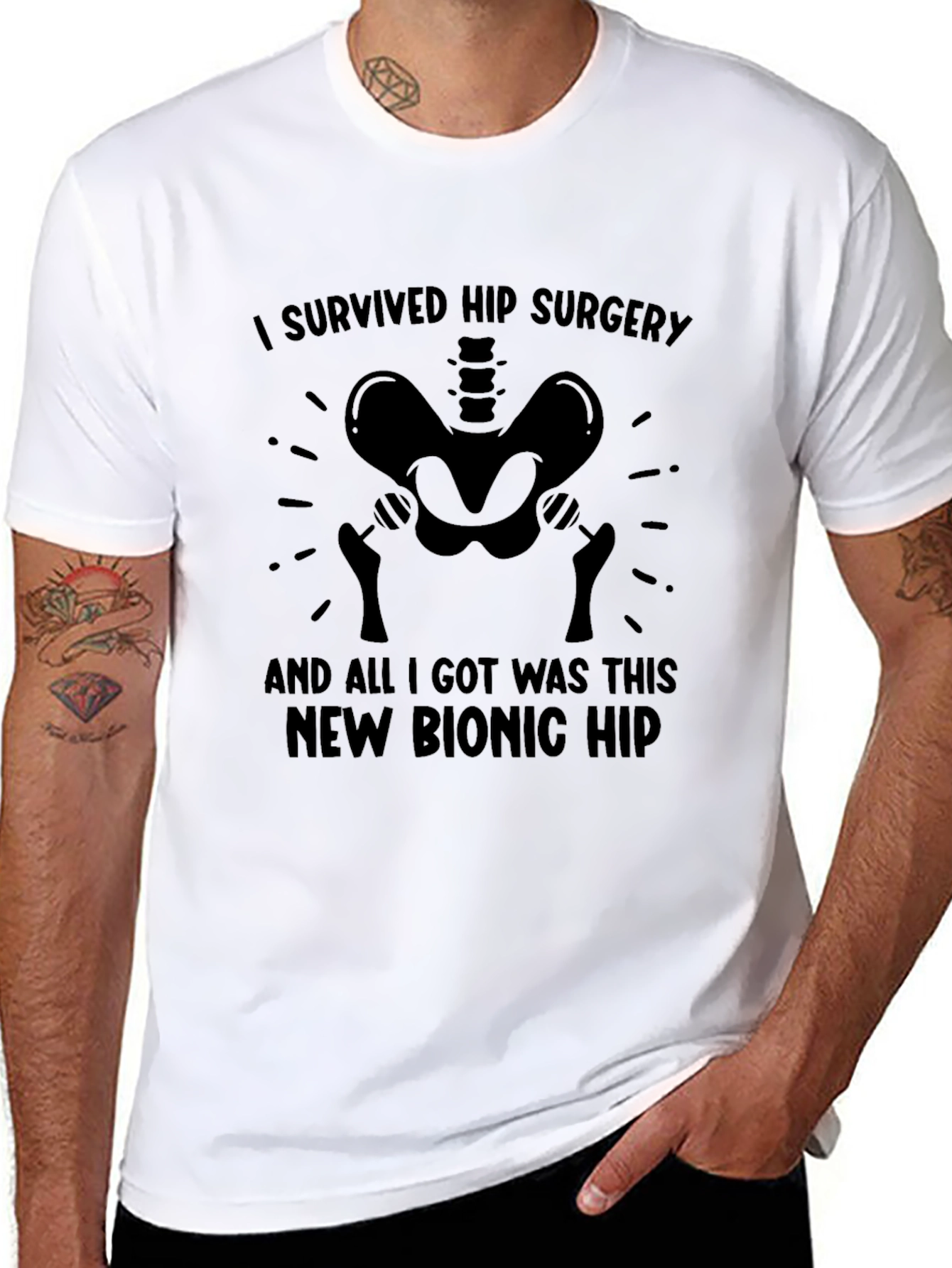 Hip Surgery Survivor Bionic Hip T-Shirt