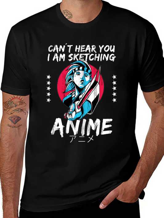 Anime Sketching T-Shirt - Artistic Fashion