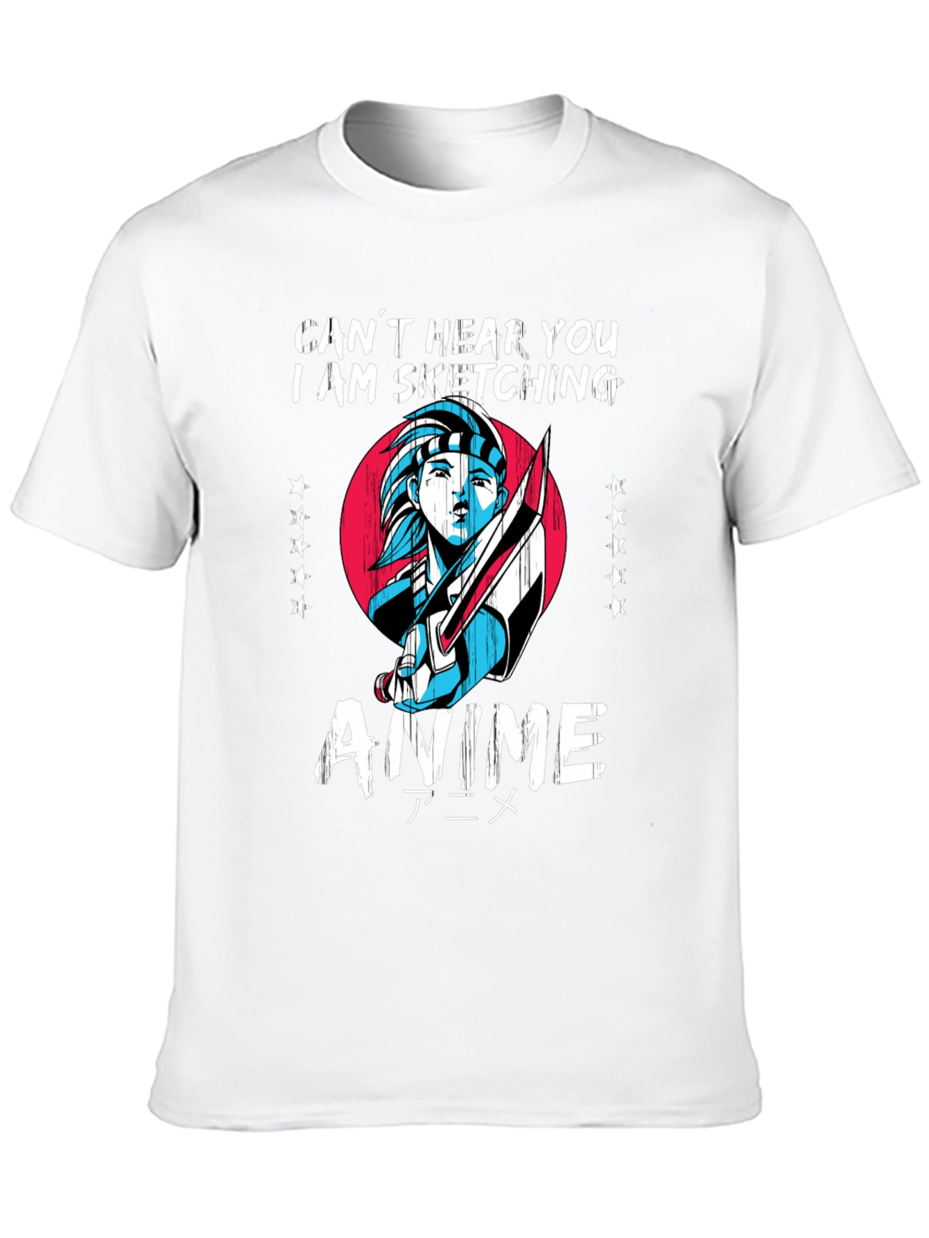 Anime Sketching T-Shirt - Artistic Fashion