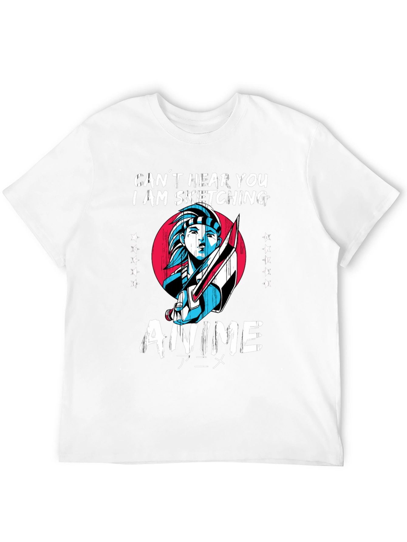 Anime Sketching T-Shirt - Artistic Fashion