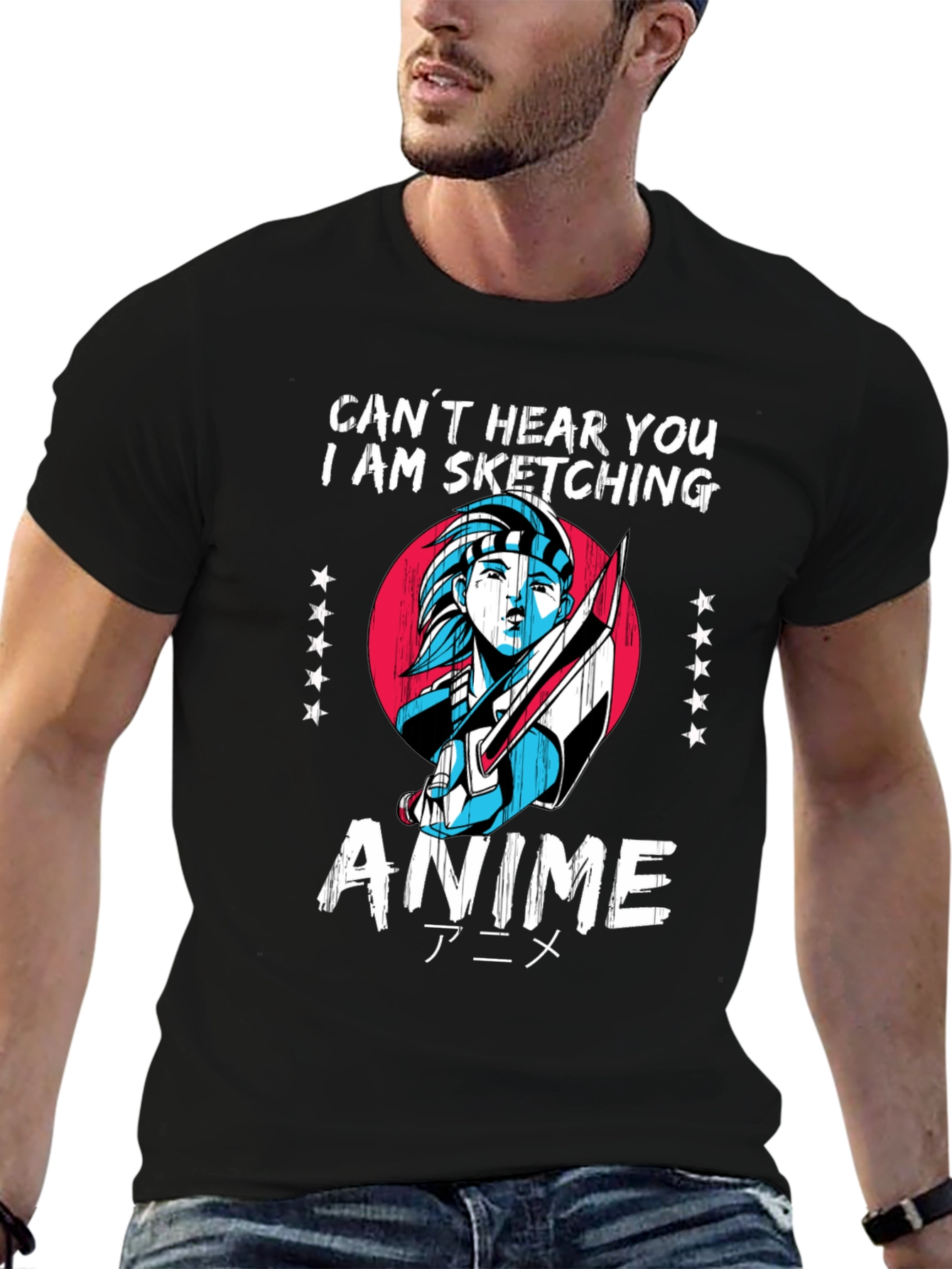 Anime Sketching T-Shirt - Artistic Fashion