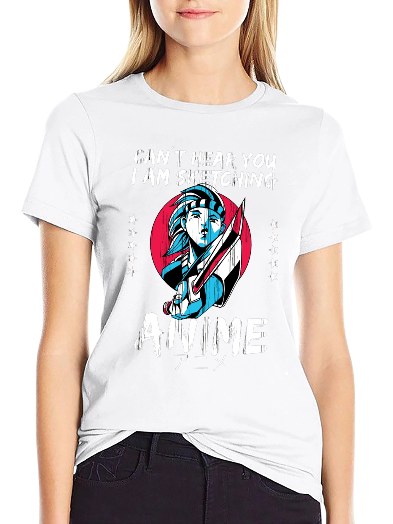 Anime Sketching T-Shirt - Artistic Fashion