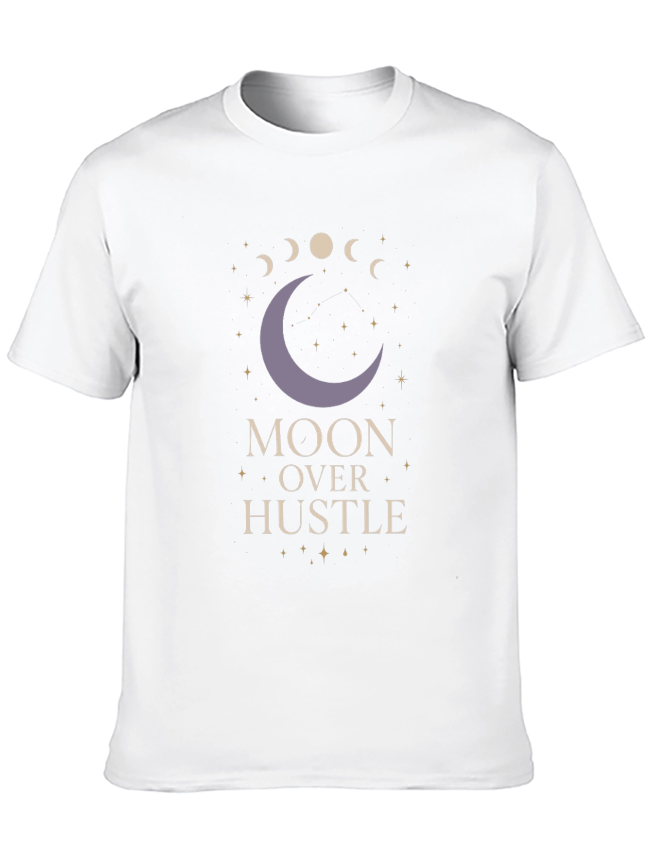 Moon Over Hustle Graphic Tee - Black