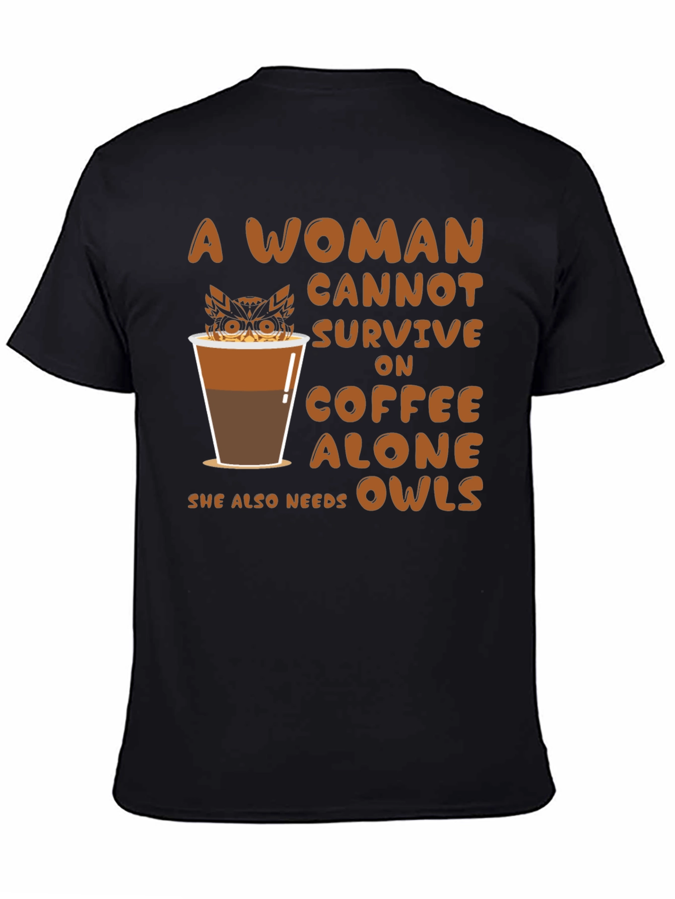 Coffee & Owls Womens T-Shirt