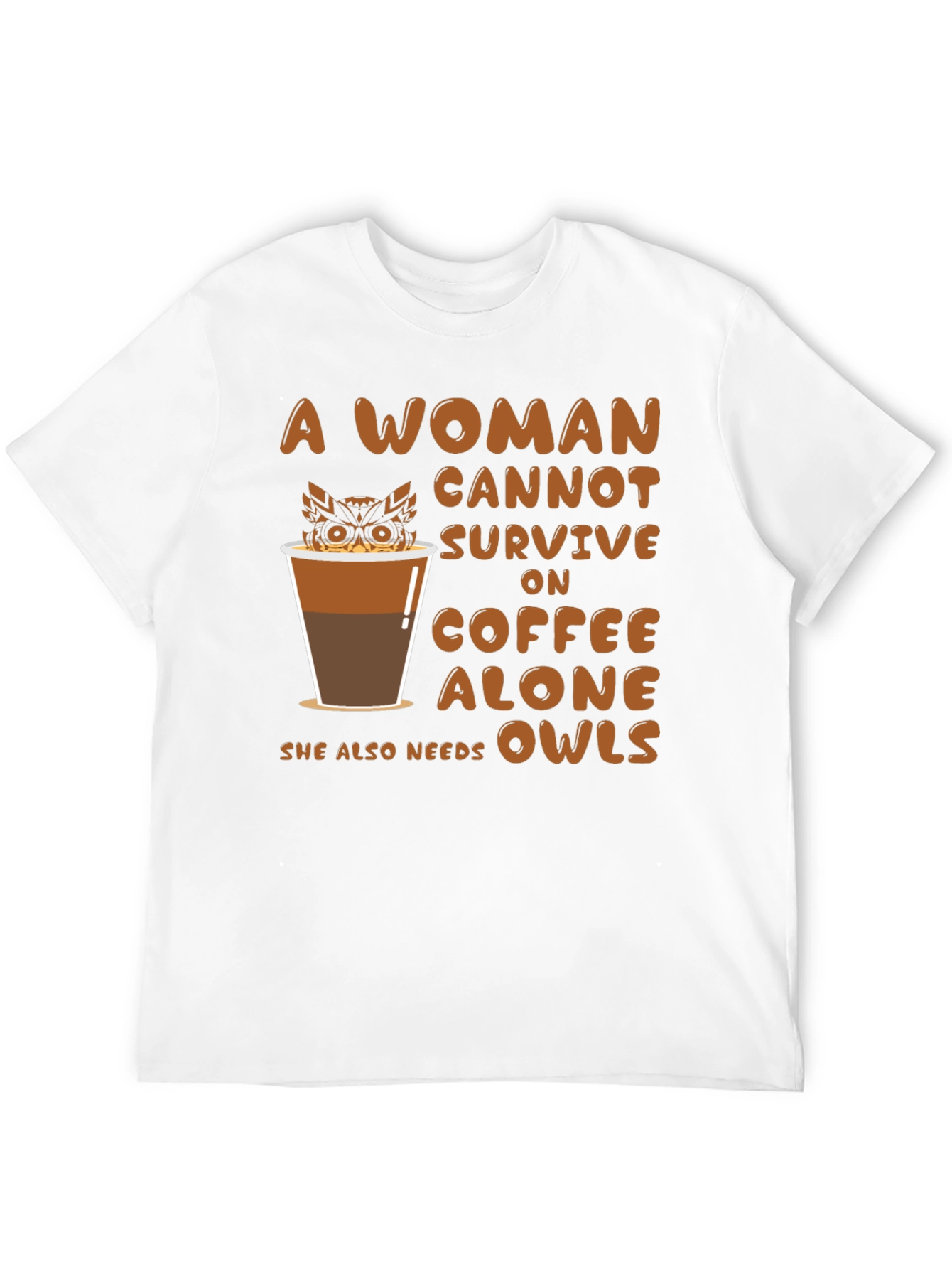 Coffee & Owls Womens T-Shirt