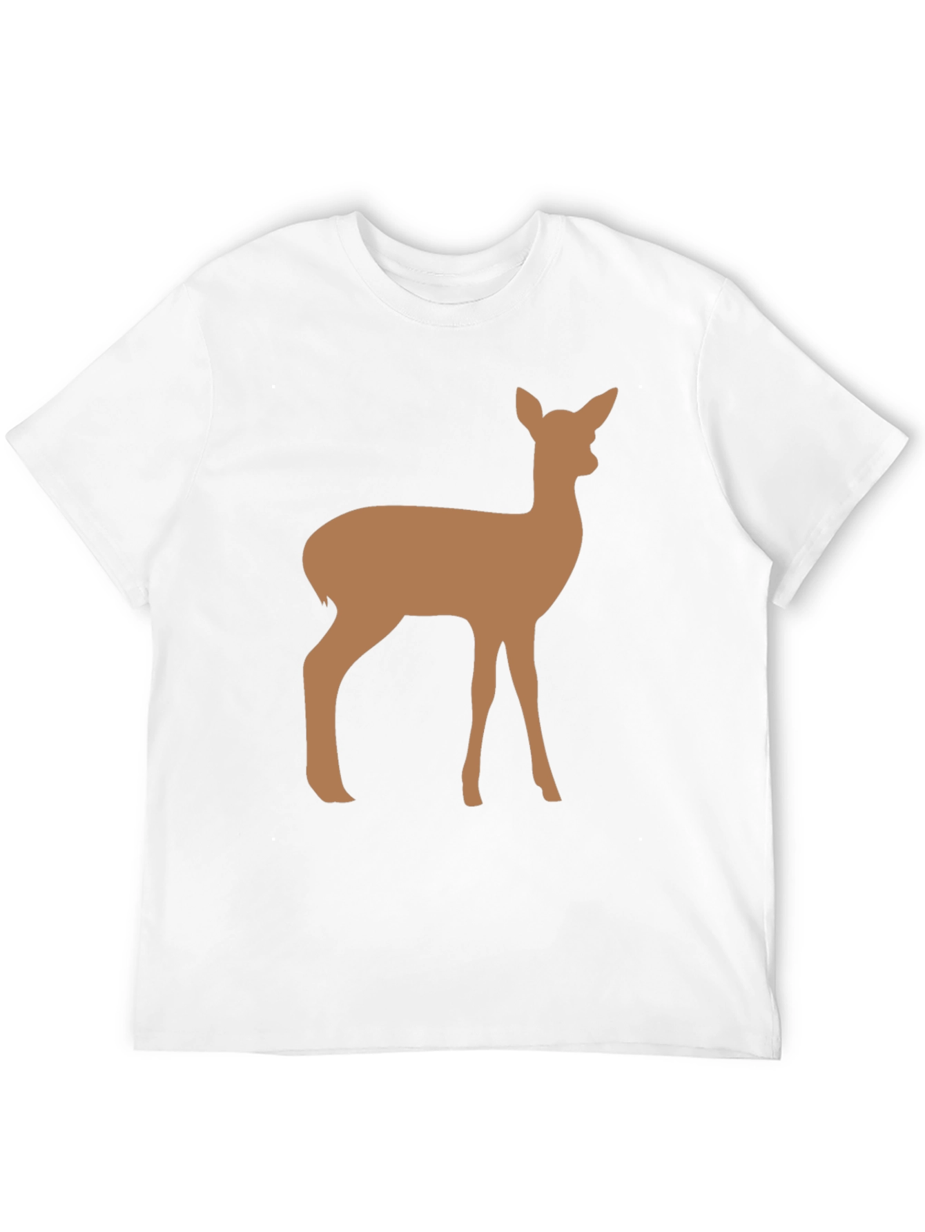 Deer Graphic Black Tee - Unisex Casual T-Shirt