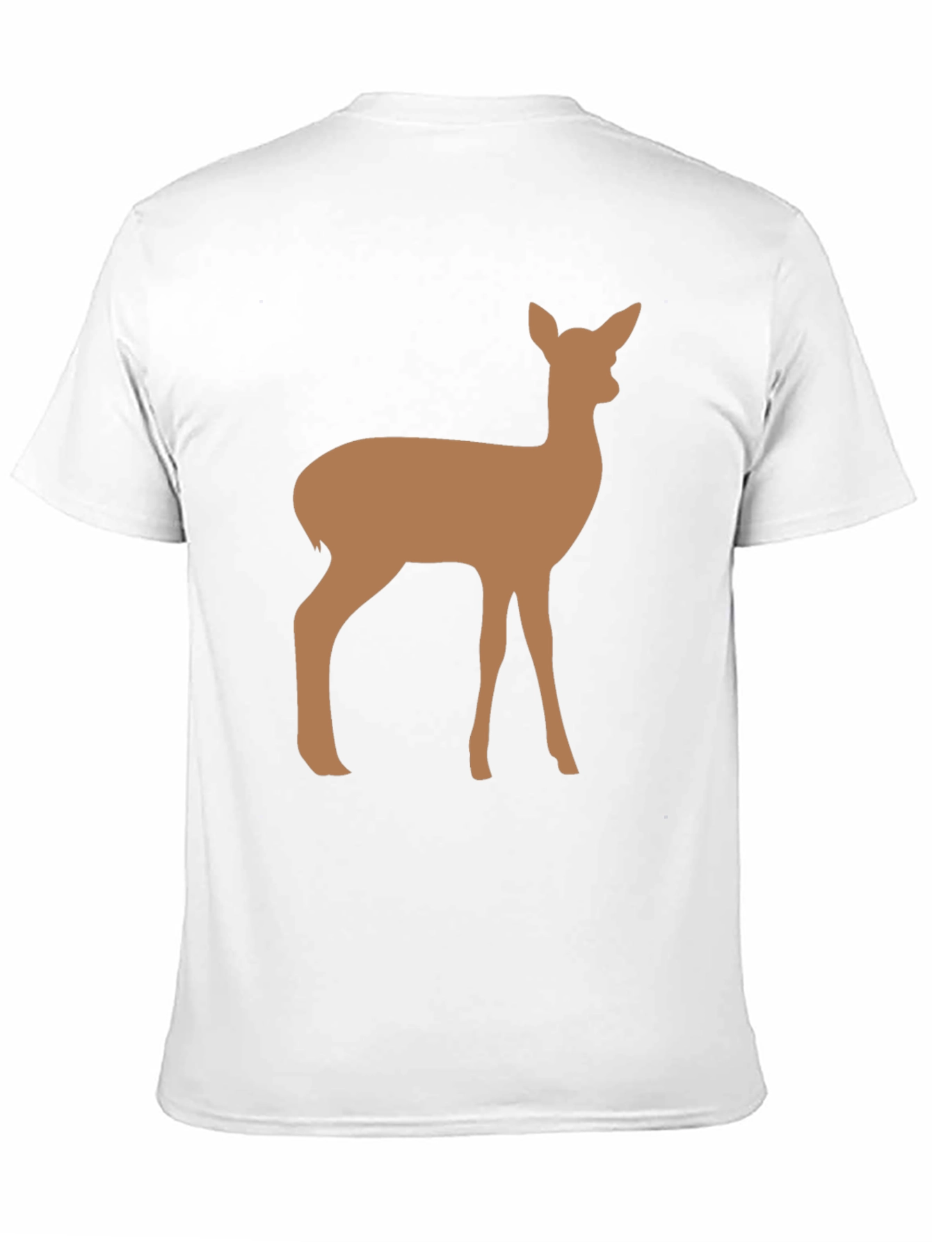 Deer Graphic Black Tee - Unisex Casual T-Shirt