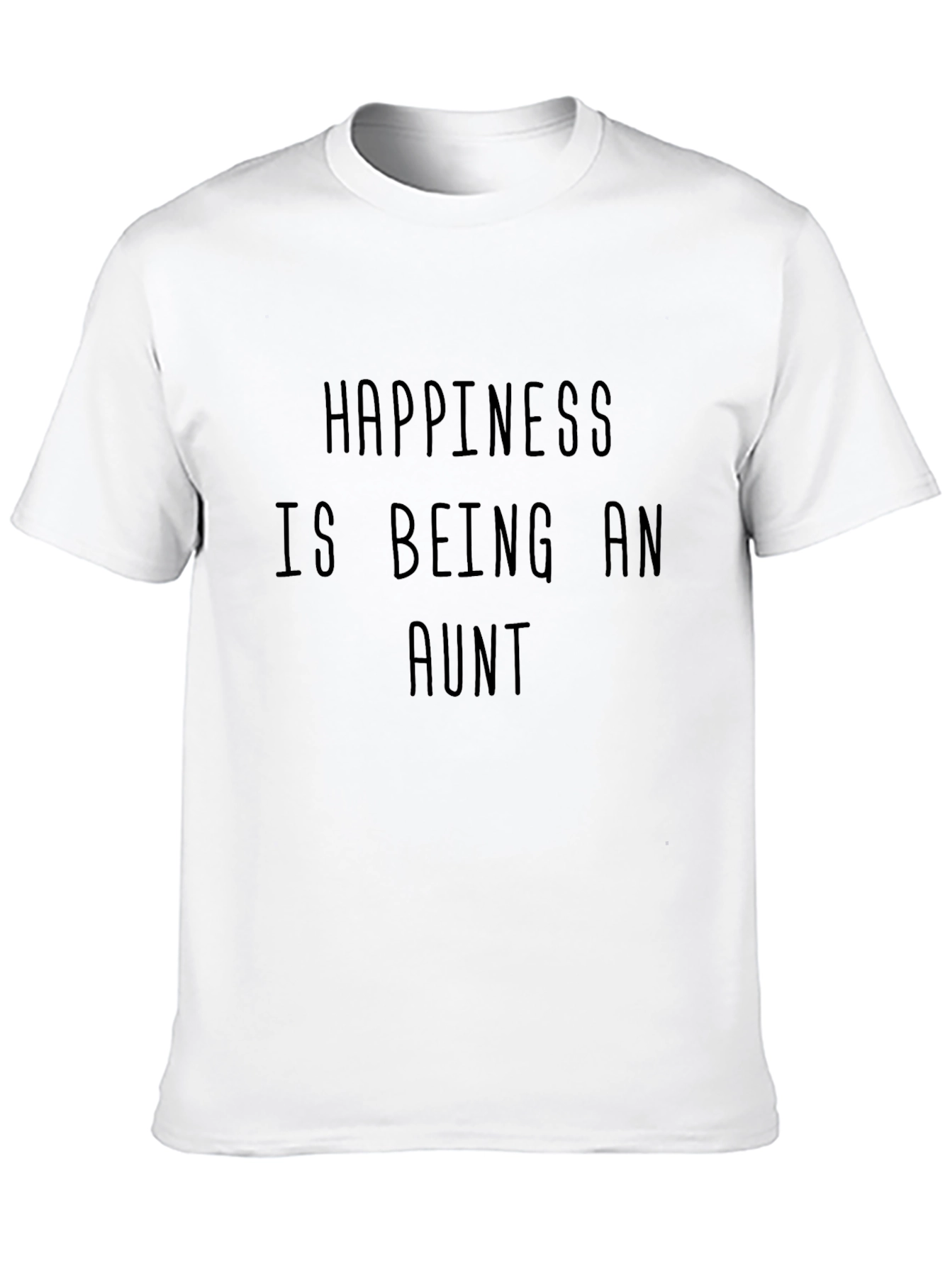 Happiness is Being an Aunt Black T-Shirt
