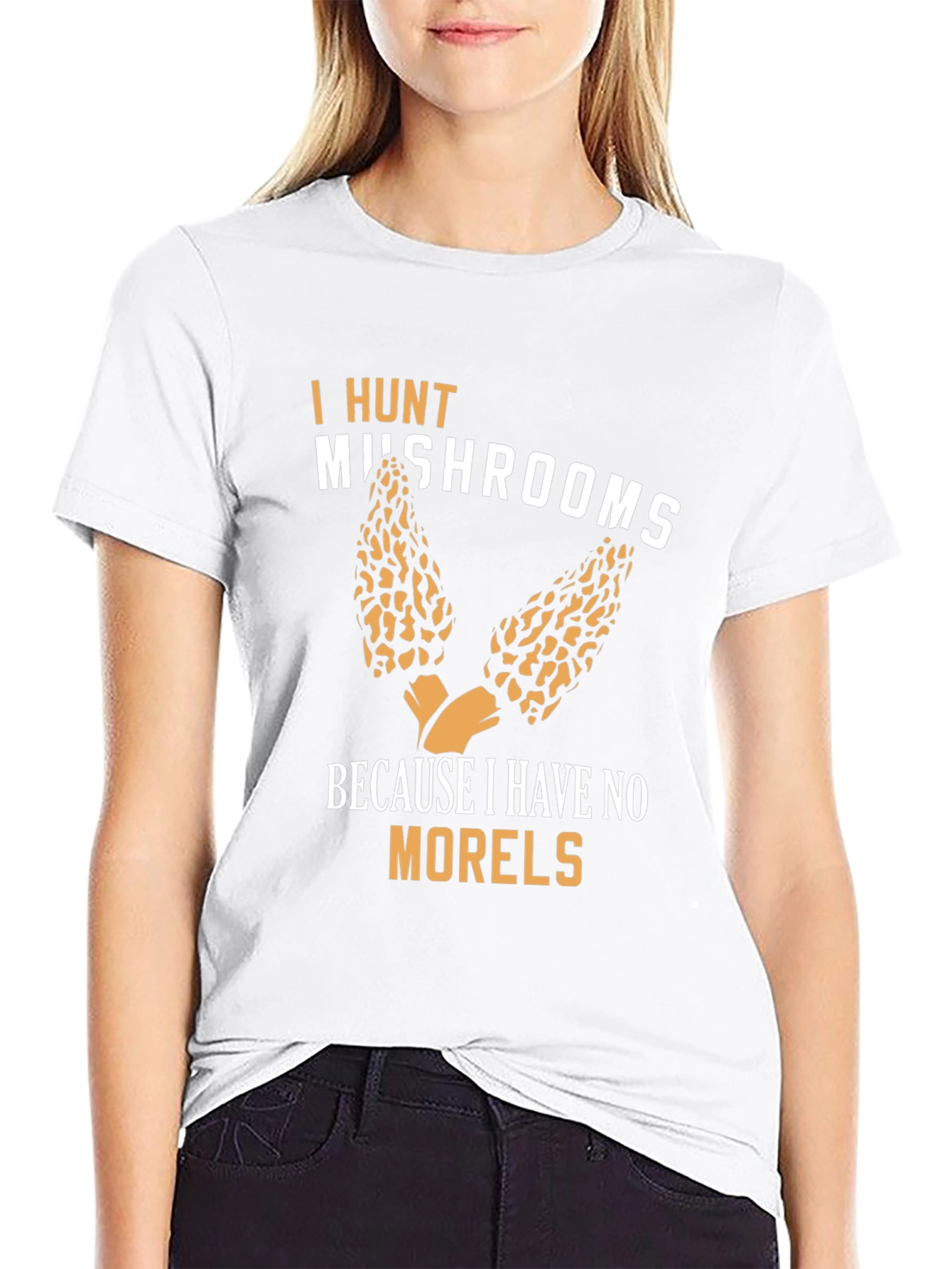 Mushroom Hunter Graphic Tee - No Morels Funny