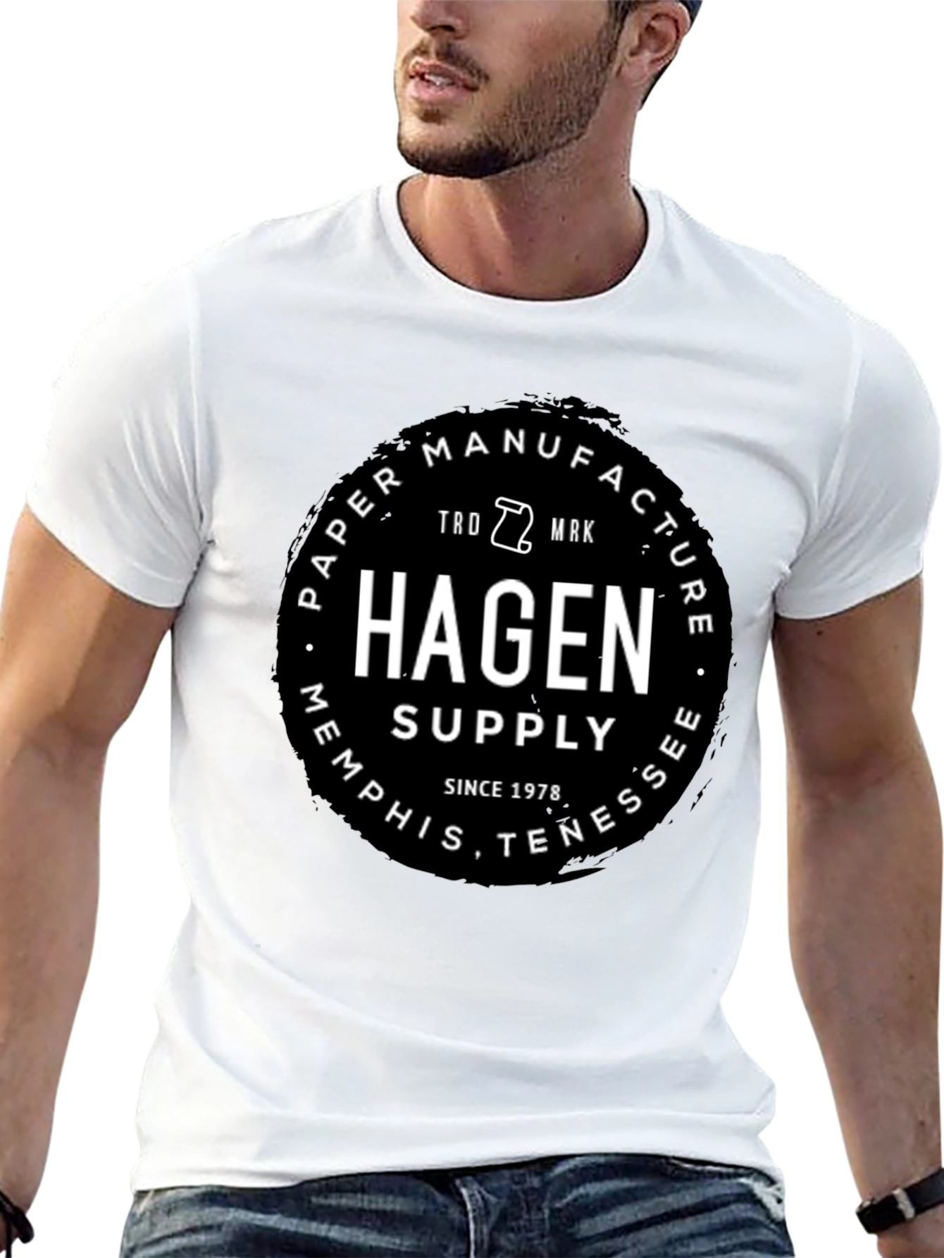 Hagen Paper Manufacture Black T-Shirt
