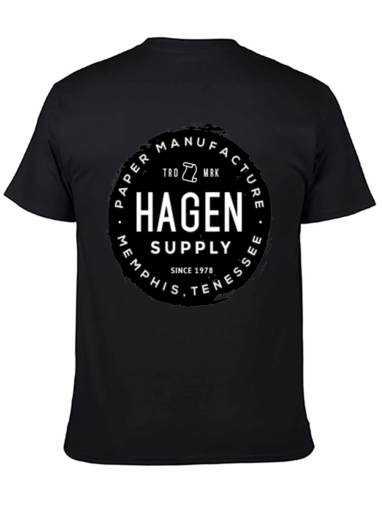 Hagen Paper Manufacture Black T-Shirt