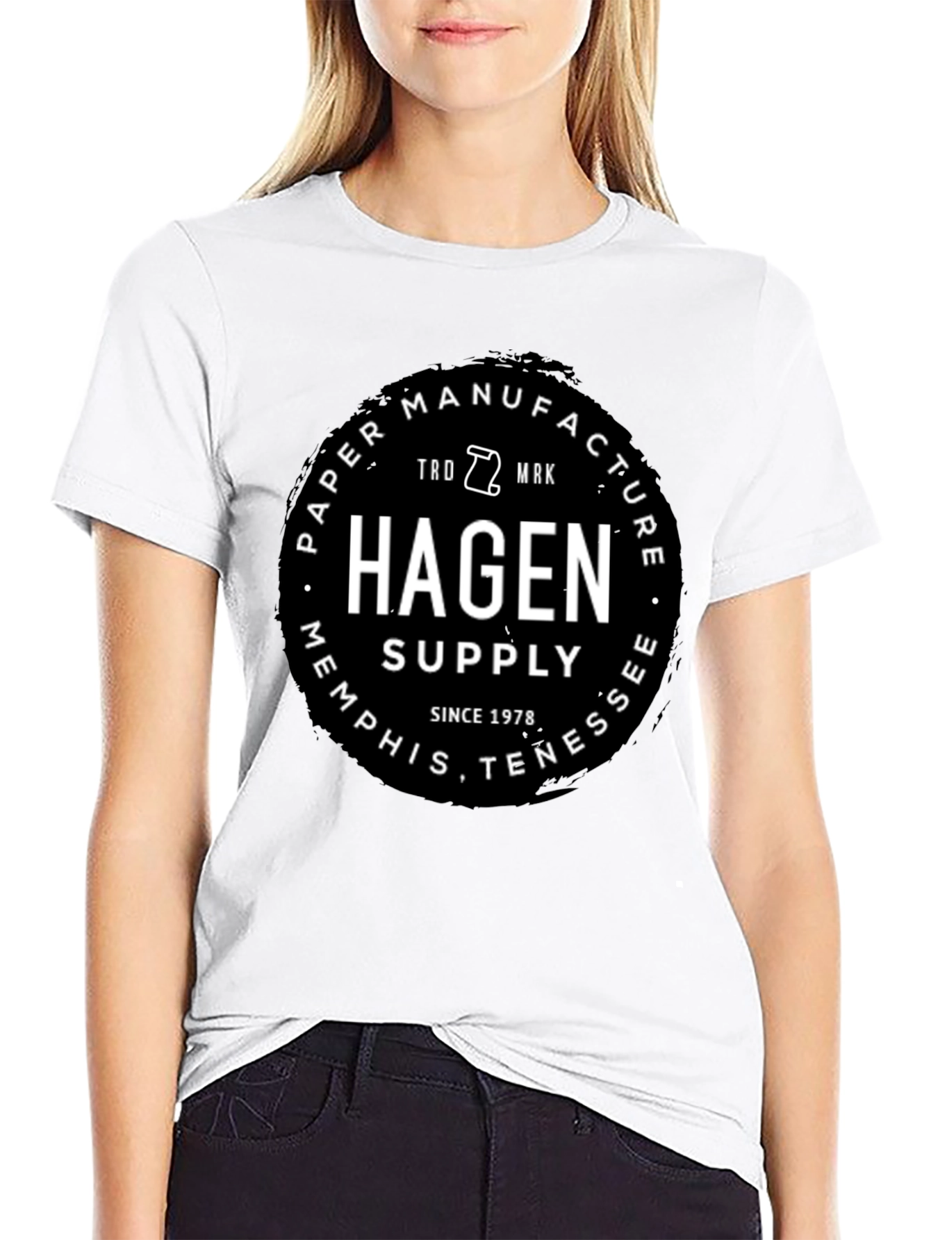 Hagen Paper Manufacture Black T-Shirt