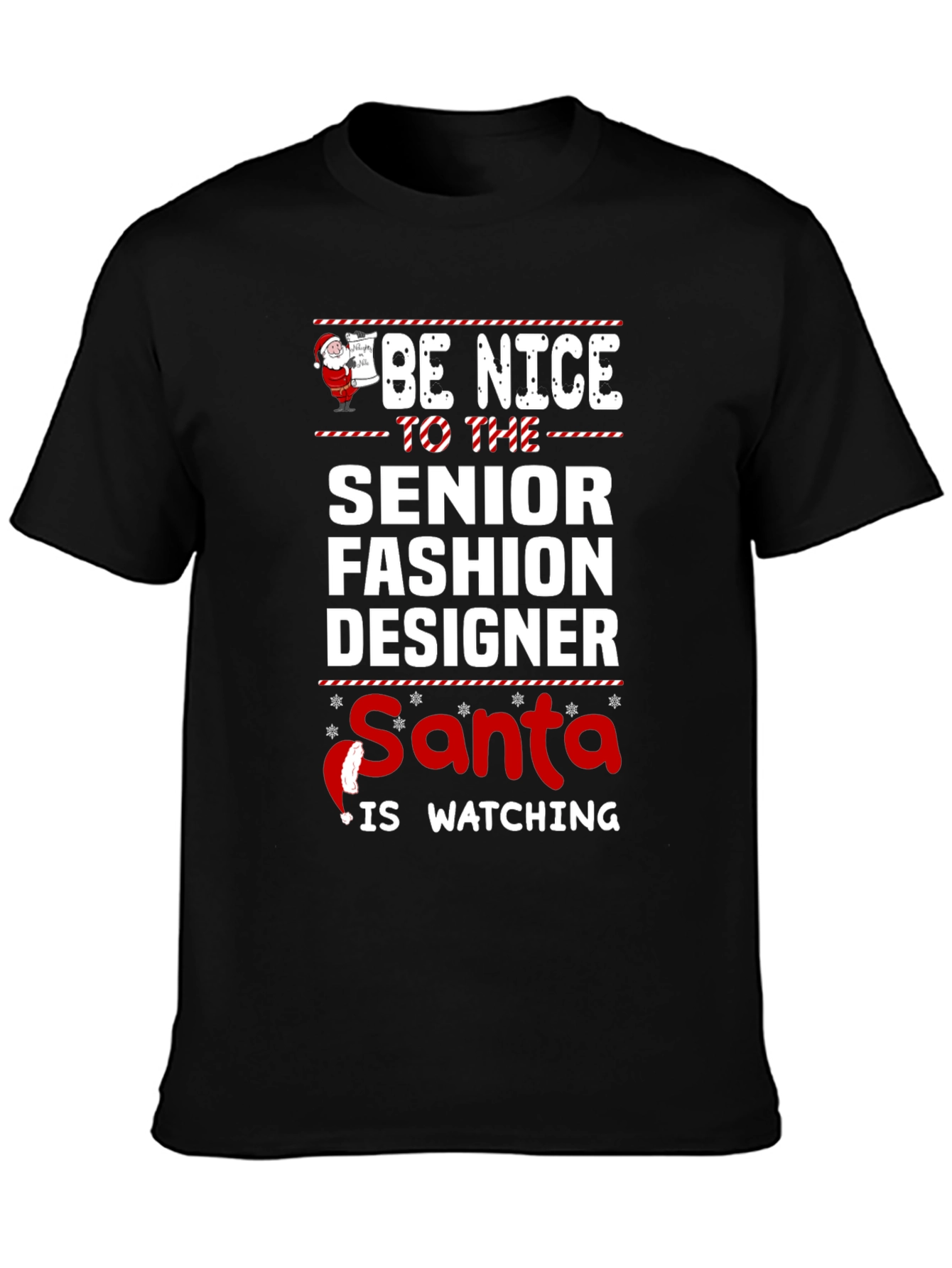 Senior Fashion Designer Santa Christmas T-Shirt