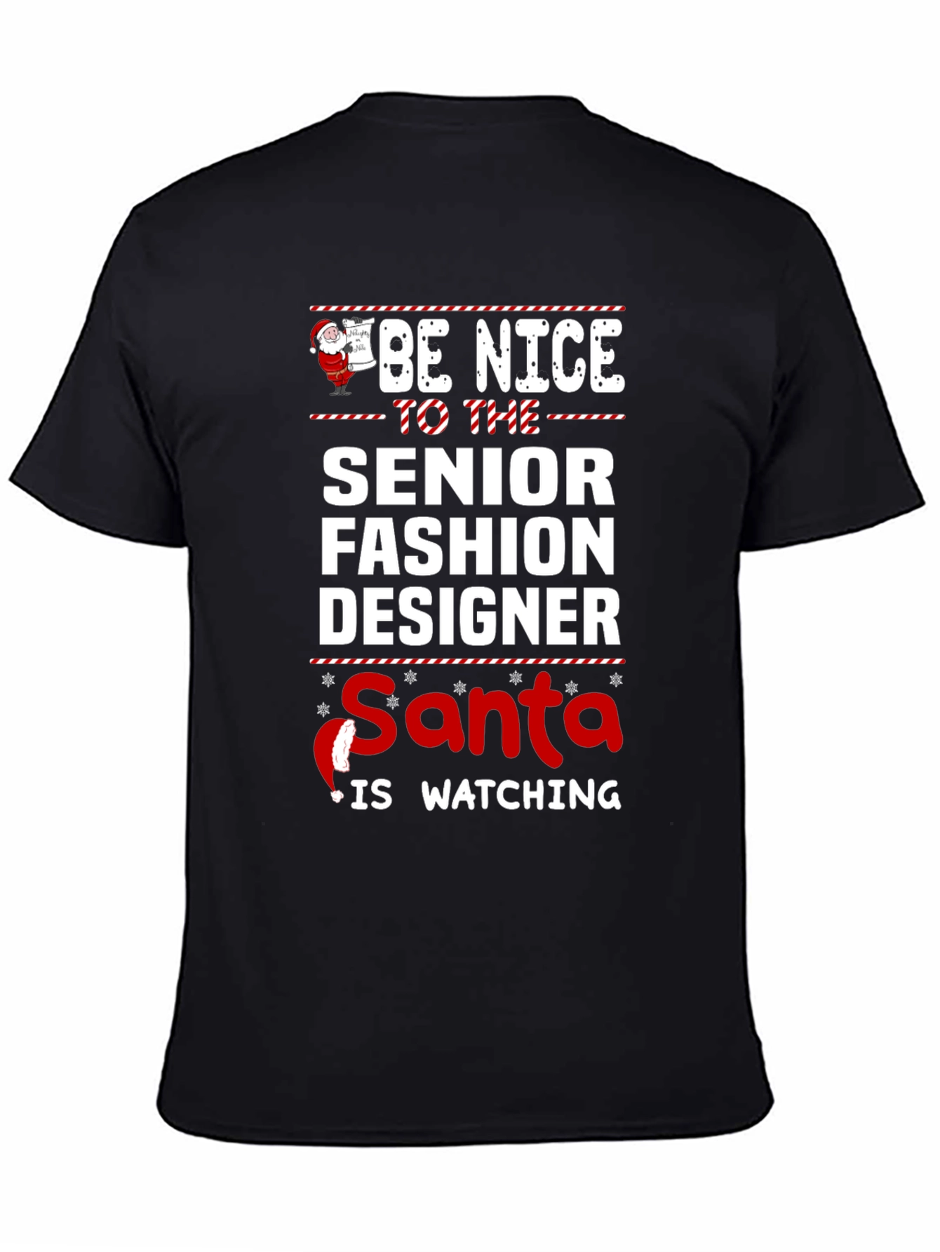 Senior Fashion Designer Santa Christmas T-Shirt