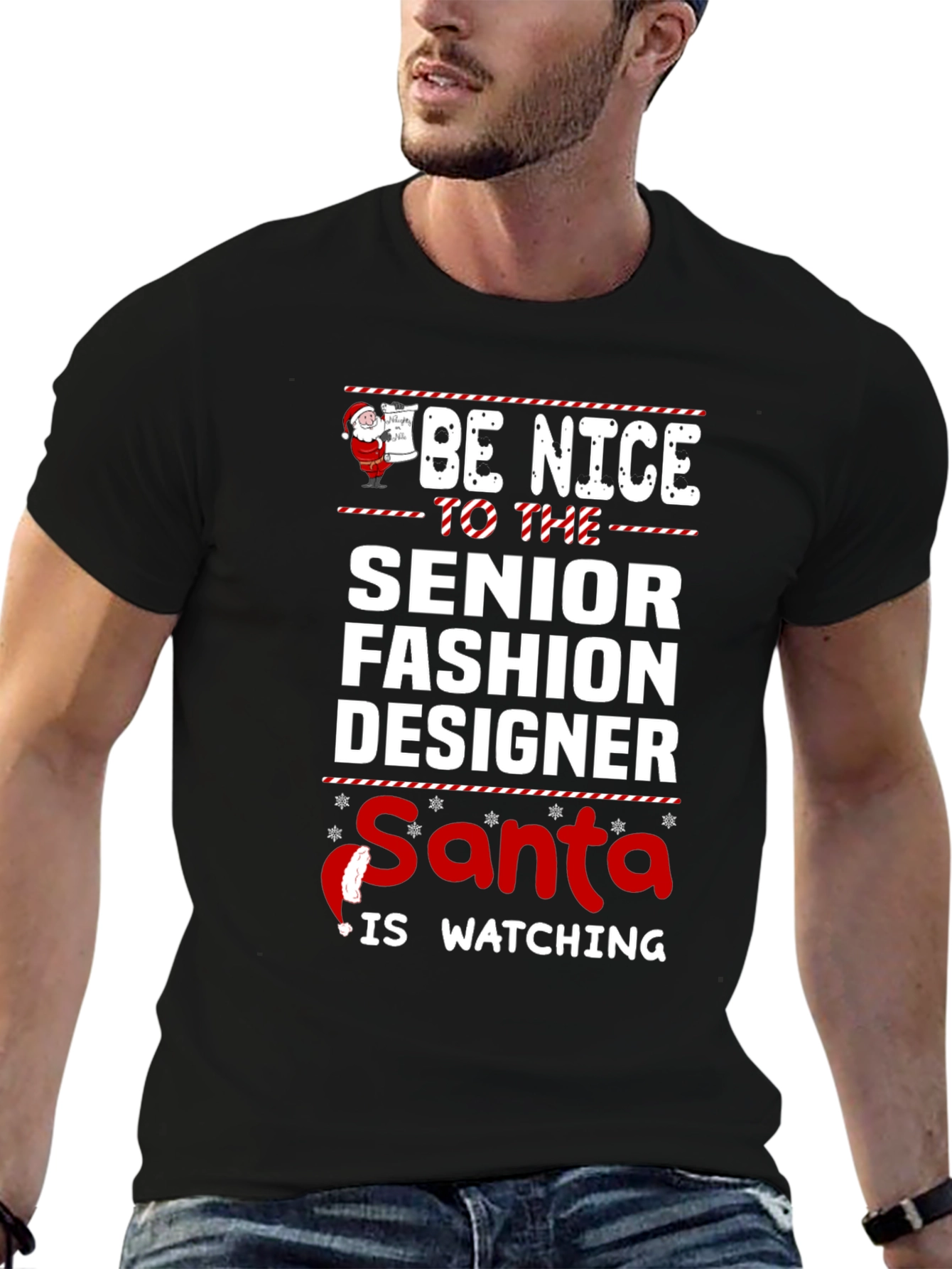 Senior Fashion Designer Santa Christmas T-Shirt