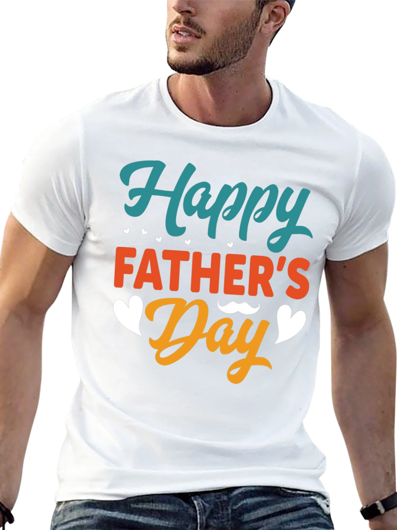 Happy Fathers Day Black T-Shirt
