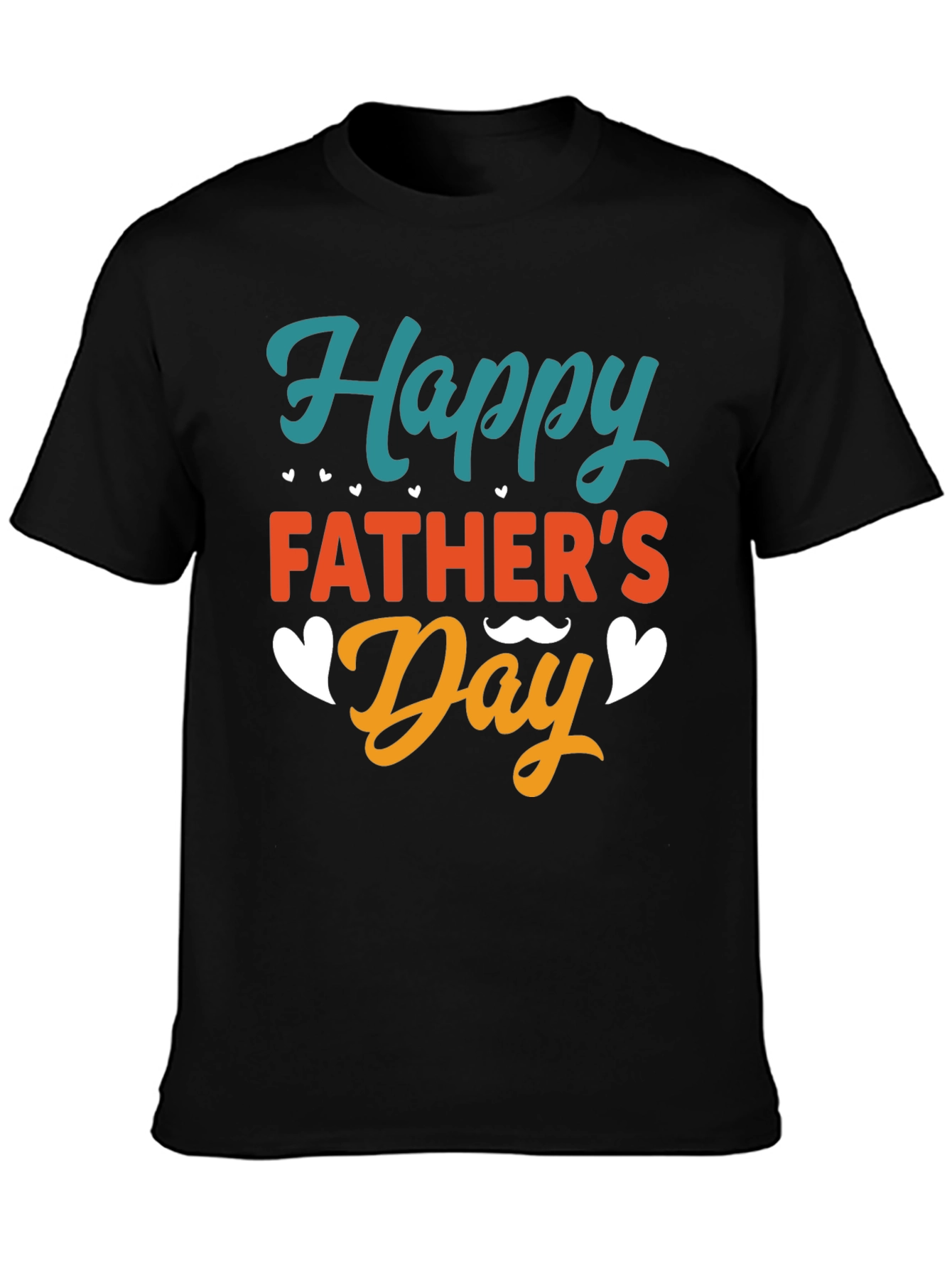 Happy Fathers Day Black T-Shirt