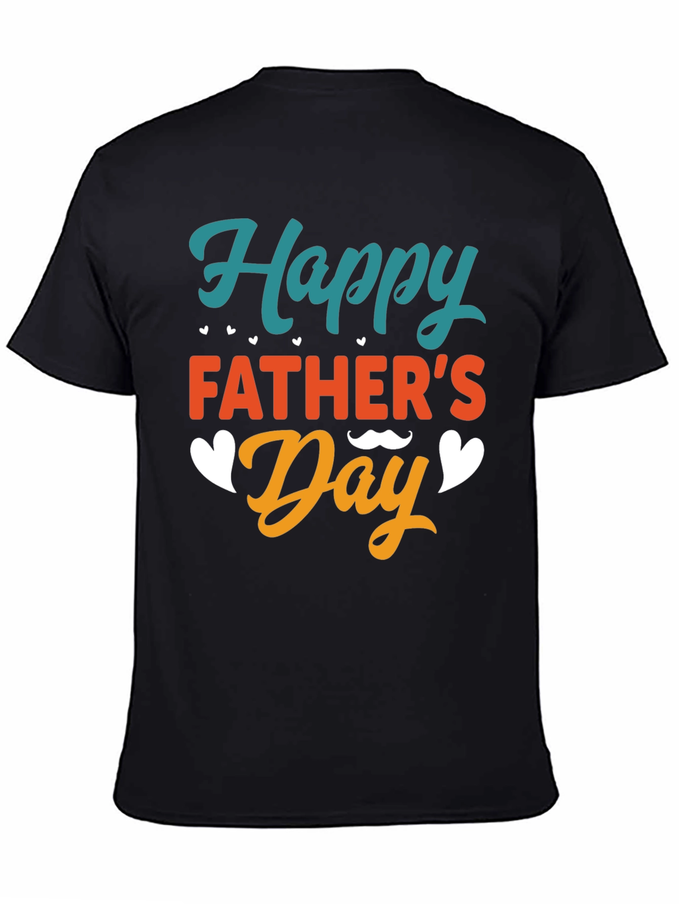 Happy Fathers Day Black T-Shirt