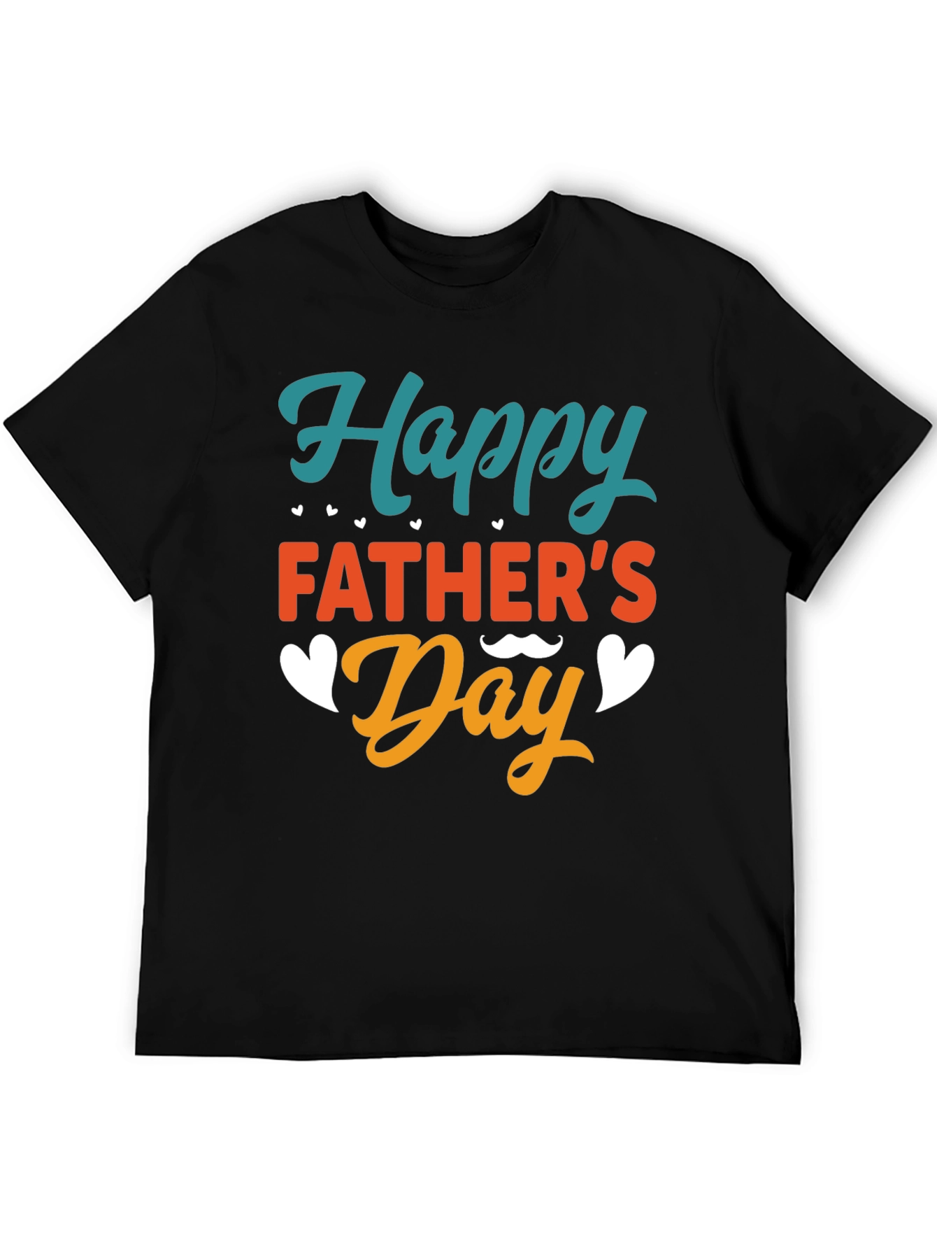 Happy Fathers Day Black T-Shirt