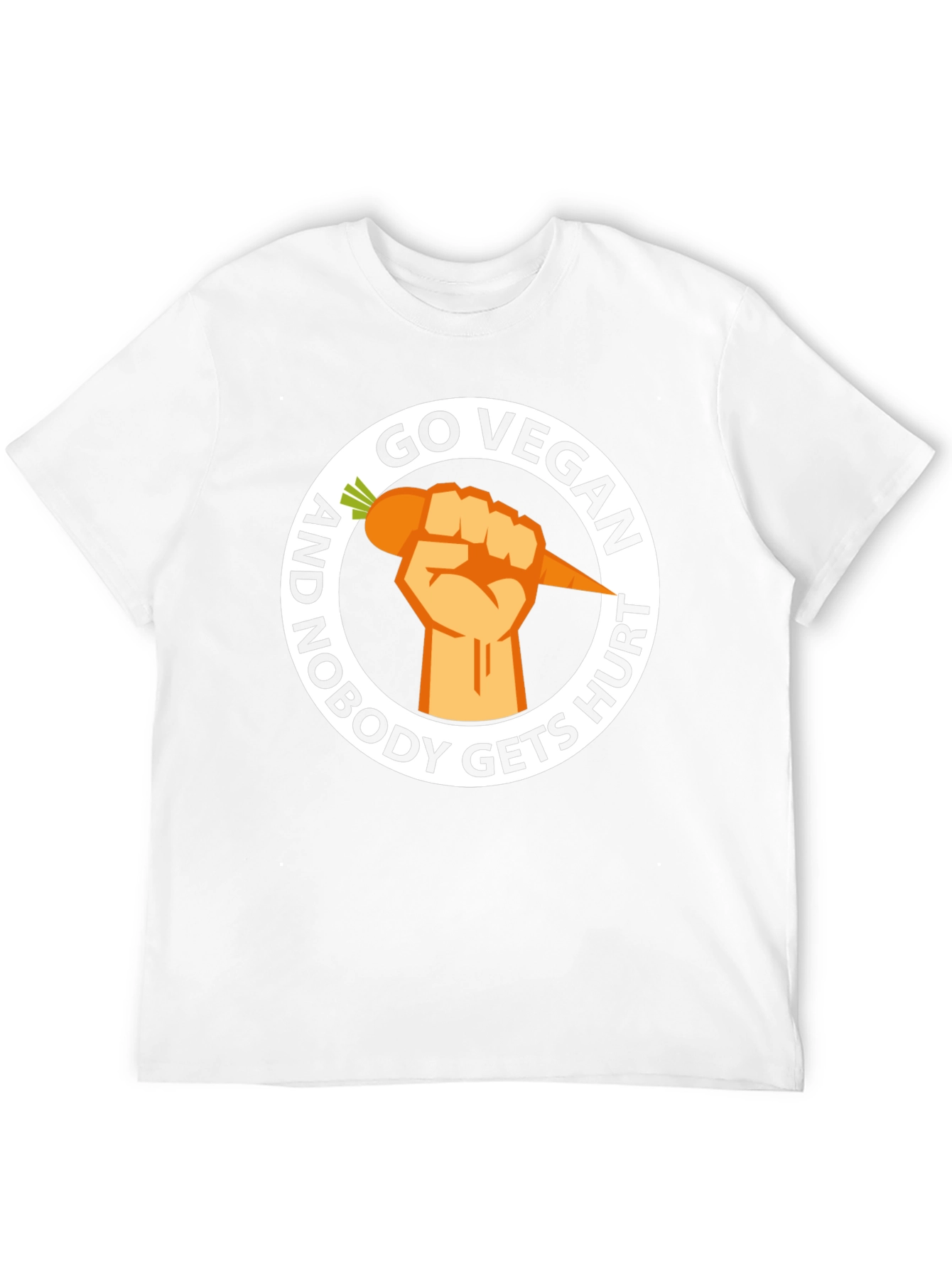 Go Vegan Nobody Gets Hurt Graphic Tee