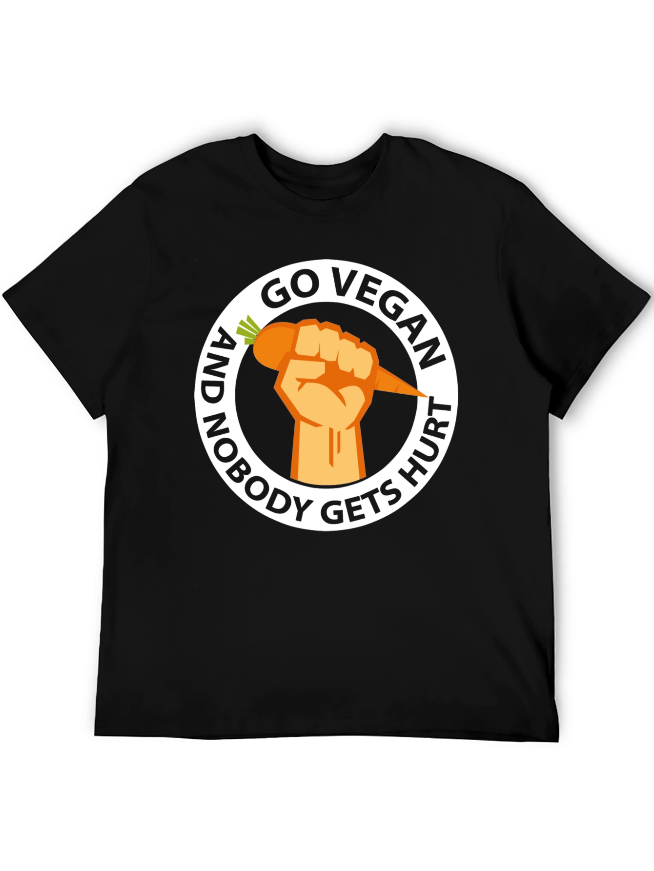 Go Vegan Nobody Gets Hurt Graphic Tee