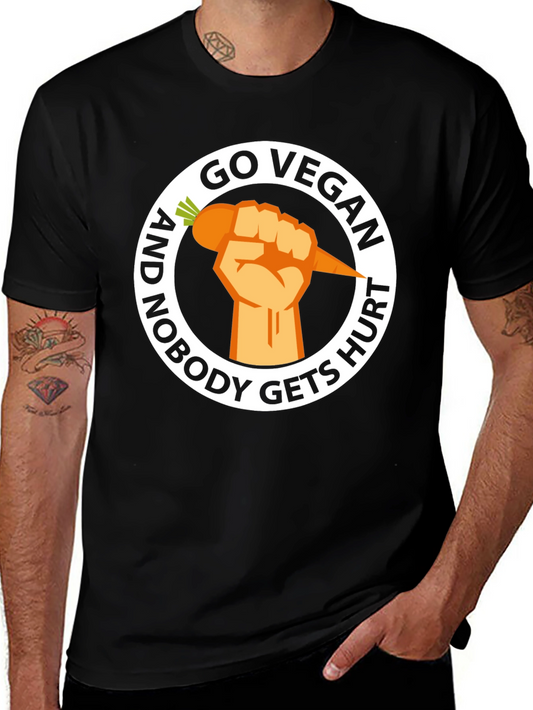 Go Vegan Nobody Gets Hurt Graphic Tee