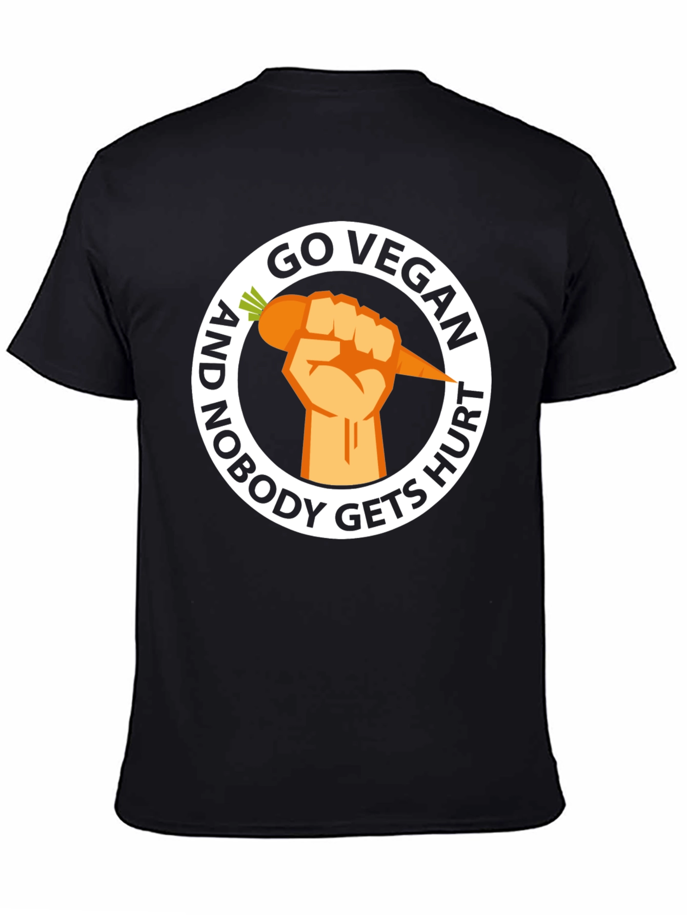 Go Vegan Nobody Gets Hurt Graphic Tee