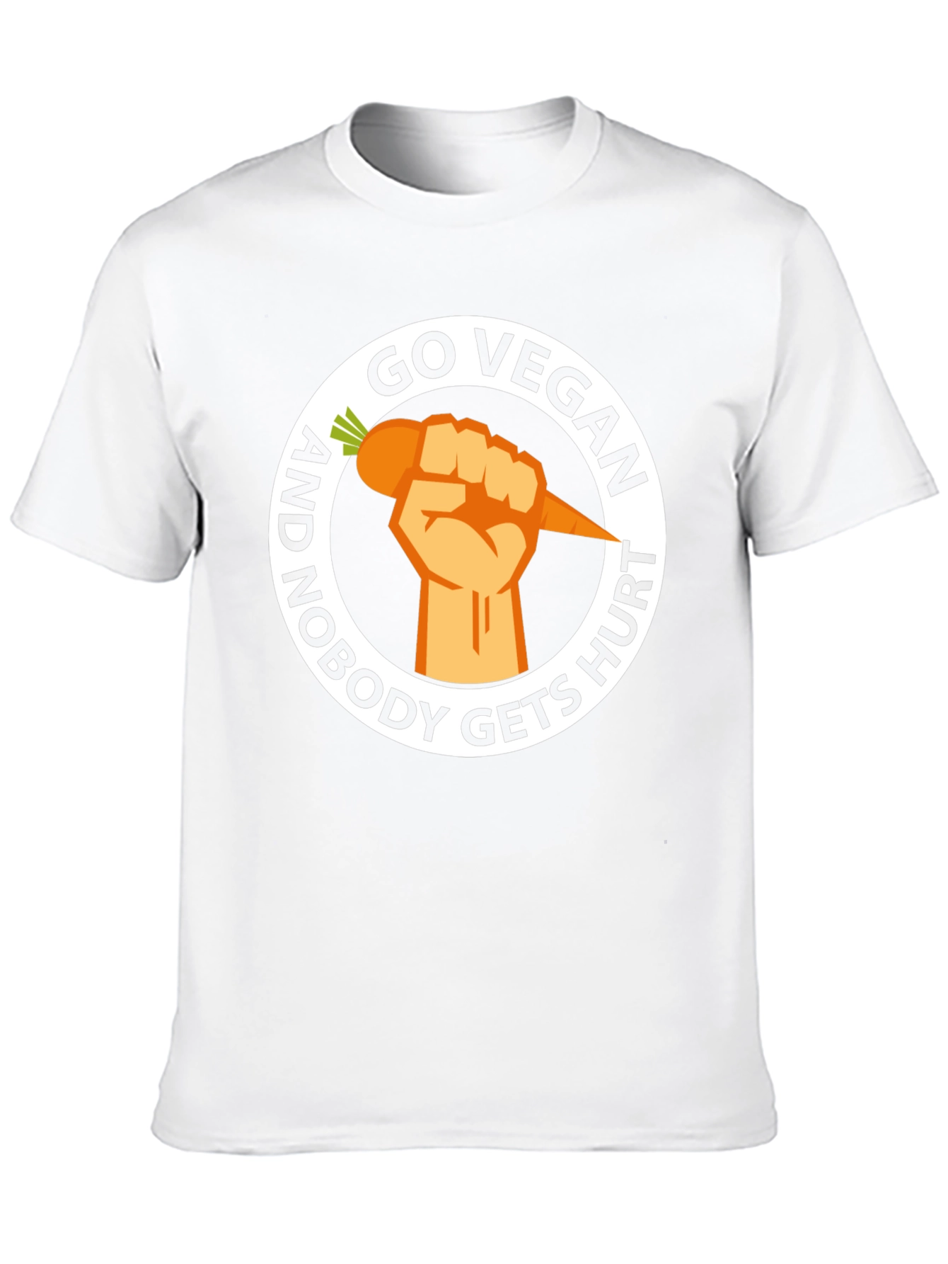Go Vegan Nobody Gets Hurt Graphic Tee