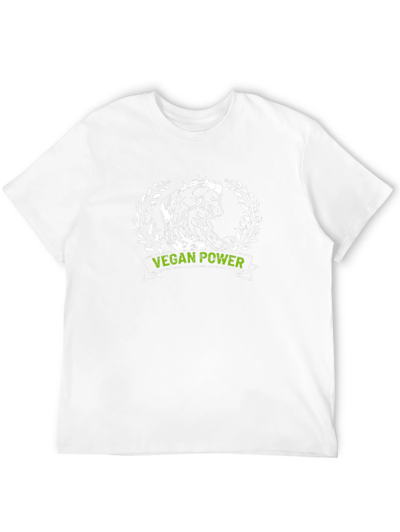 Vegan Power Bull T-Shirt - Animal Rights Activist Tee