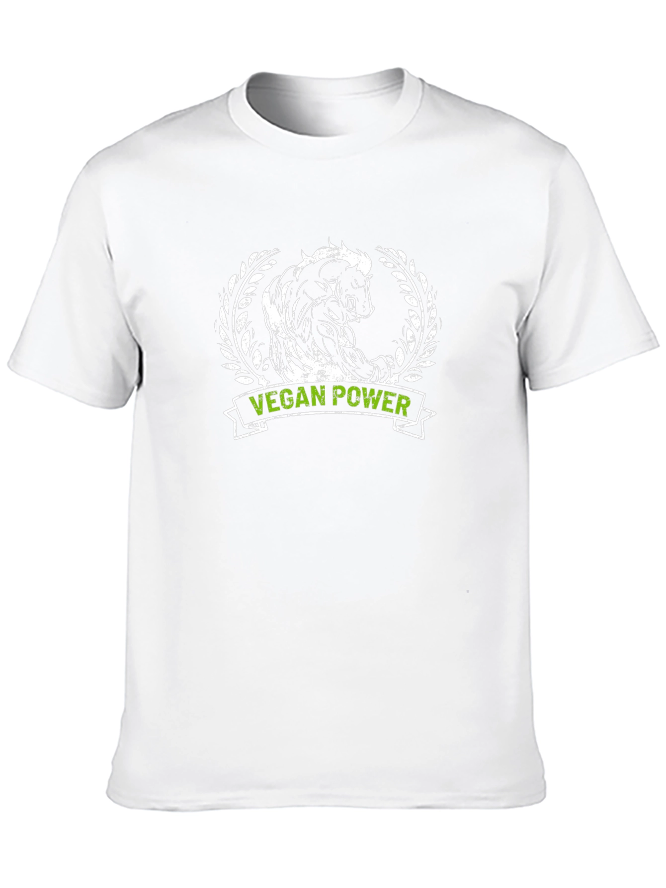 Vegan Power Bull T-Shirt - Animal Rights Activist Tee