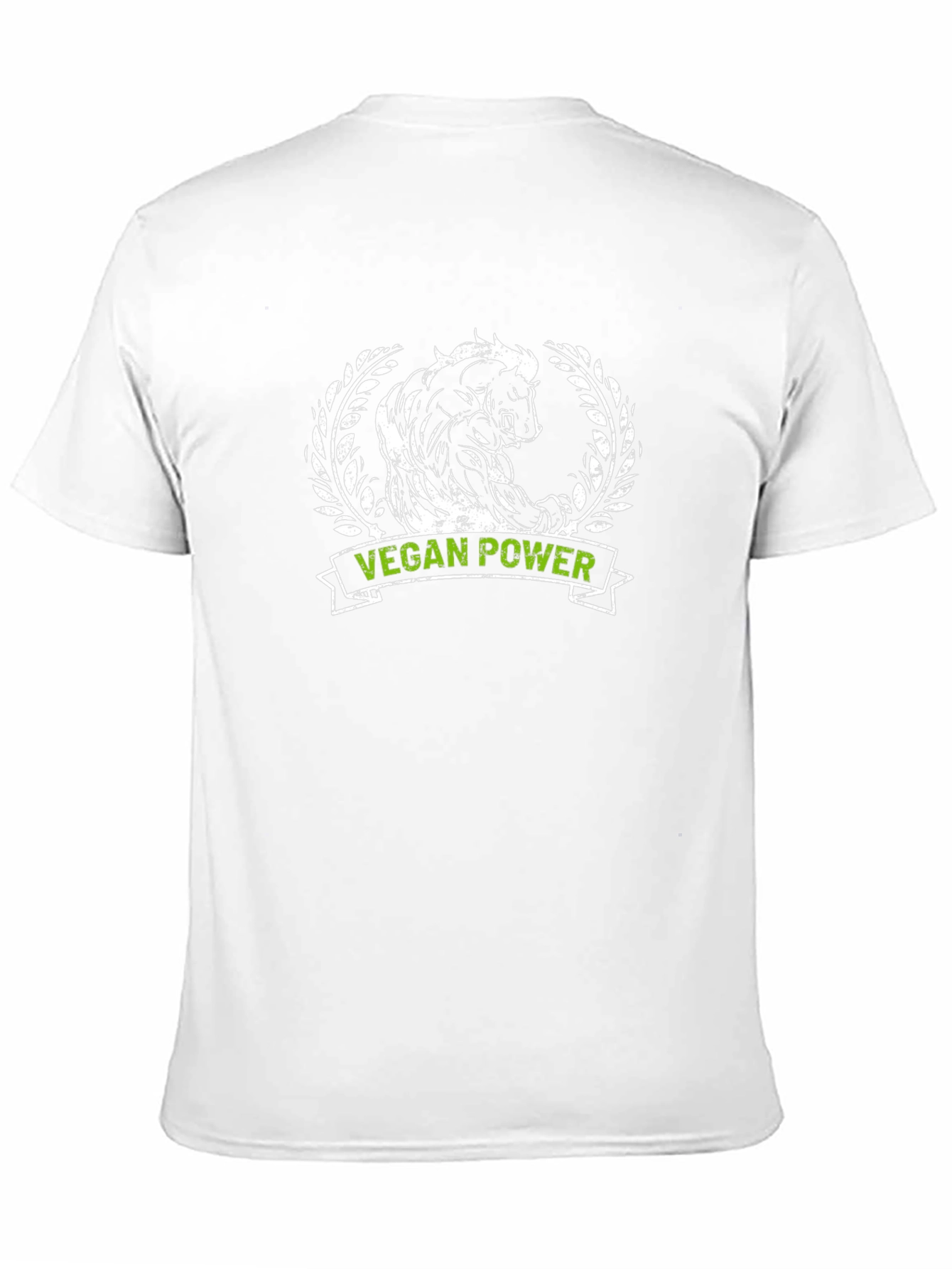 Vegan Power Bull T-Shirt - Animal Rights Activist Tee
