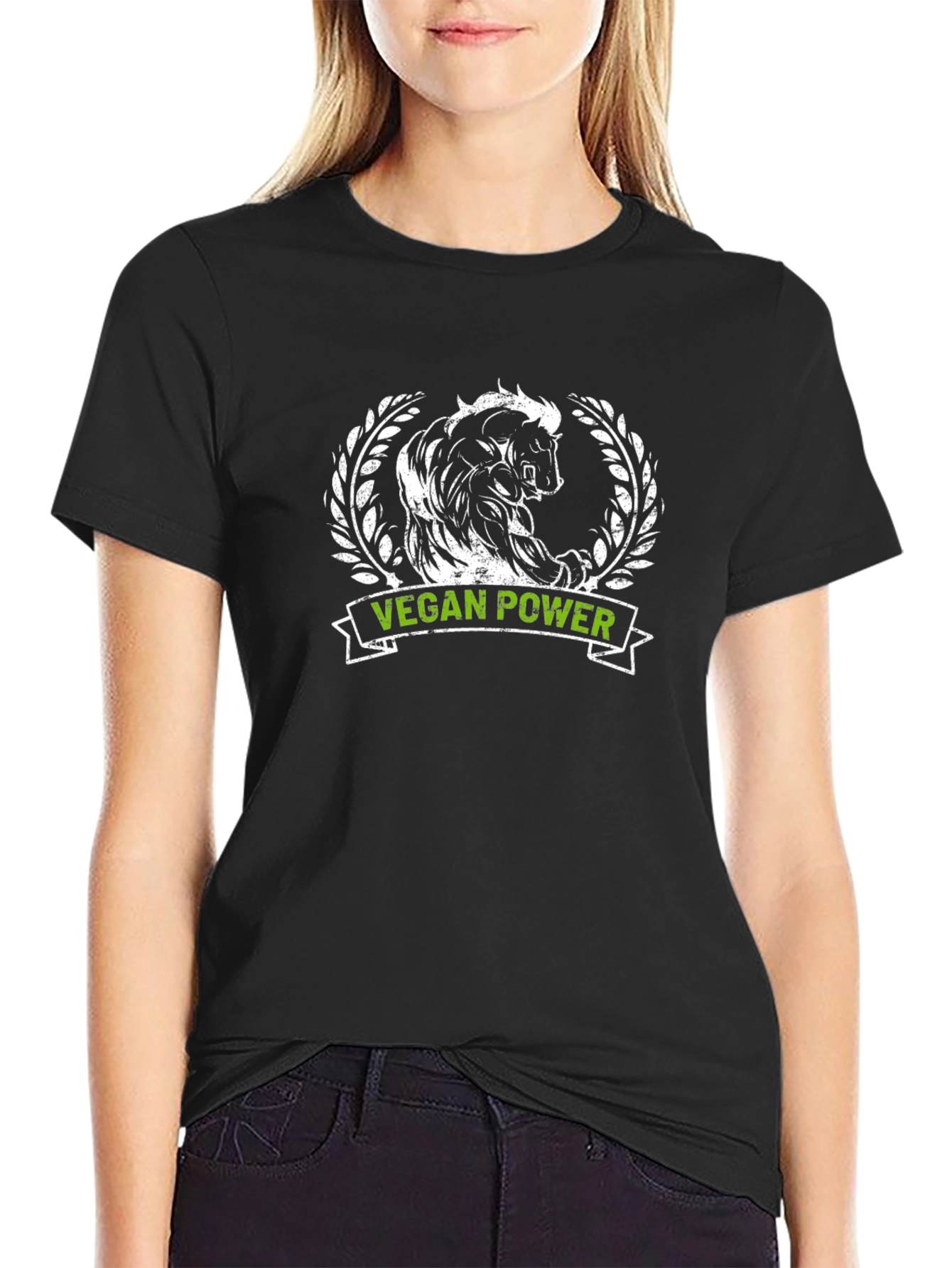 Vegan Power Bull T-Shirt - Animal Rights Activist Tee