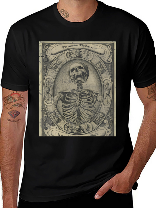 Vintage Skeleton Graphic T-Shirt