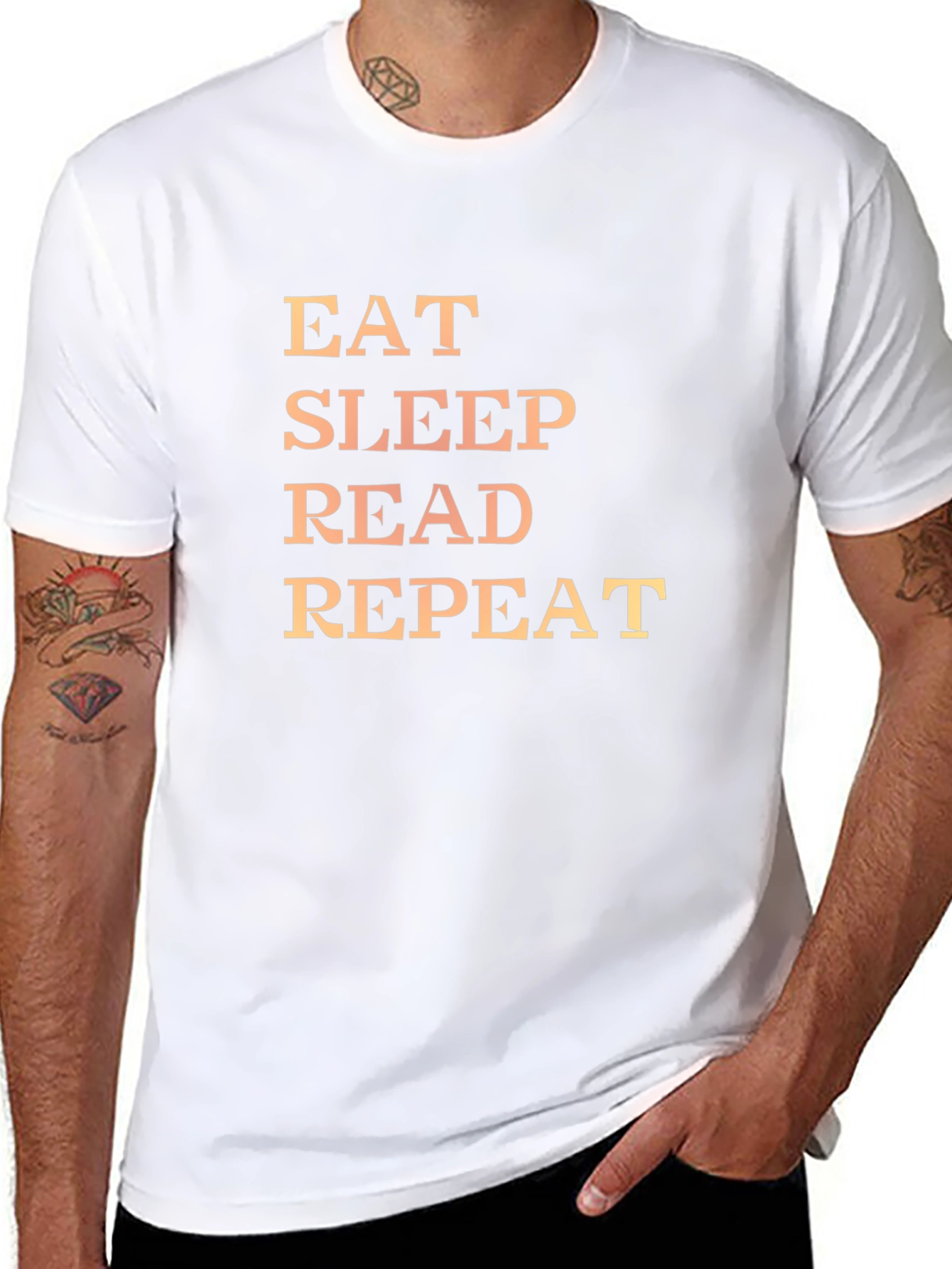 Eat Sleep Read Repeat Graphic Tee