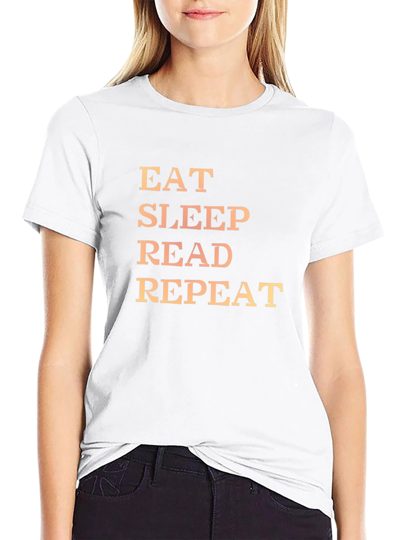 Eat Sleep Read Repeat Graphic Tee