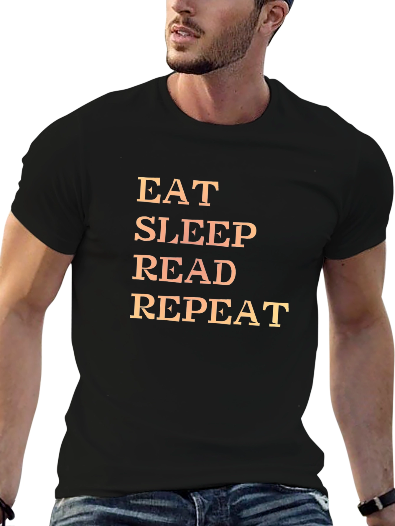 Eat Sleep Read Repeat Graphic Tee