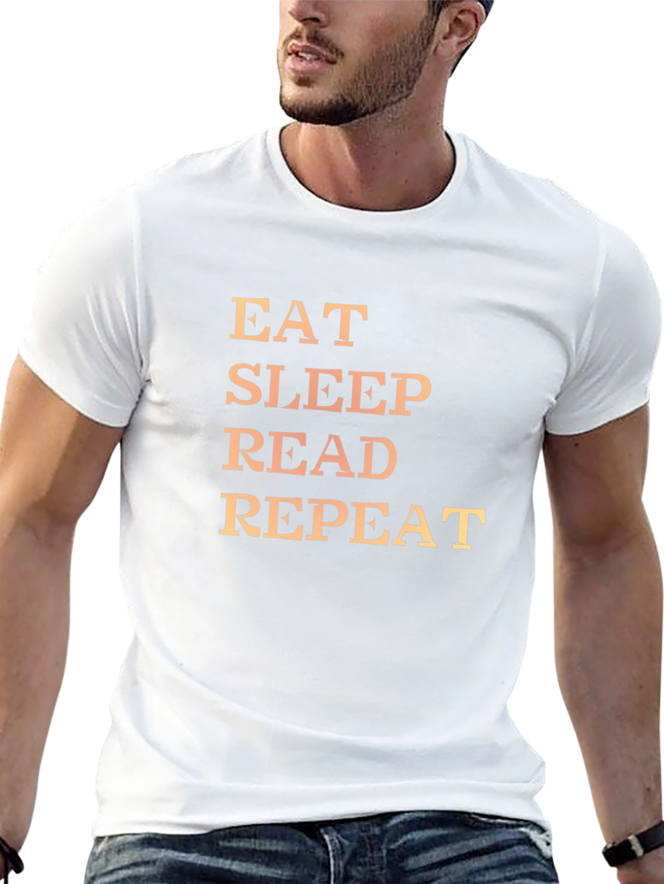 Eat Sleep Read Repeat Graphic Tee