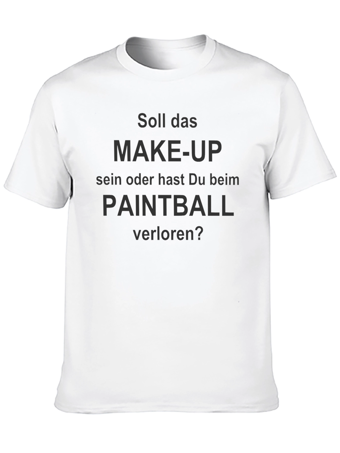 Funny Paintball or Make-up? Black T-Shirt
