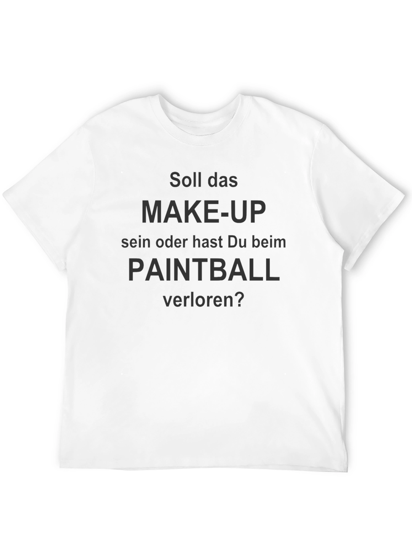 Funny Paintball or Make-up? Black T-Shirt