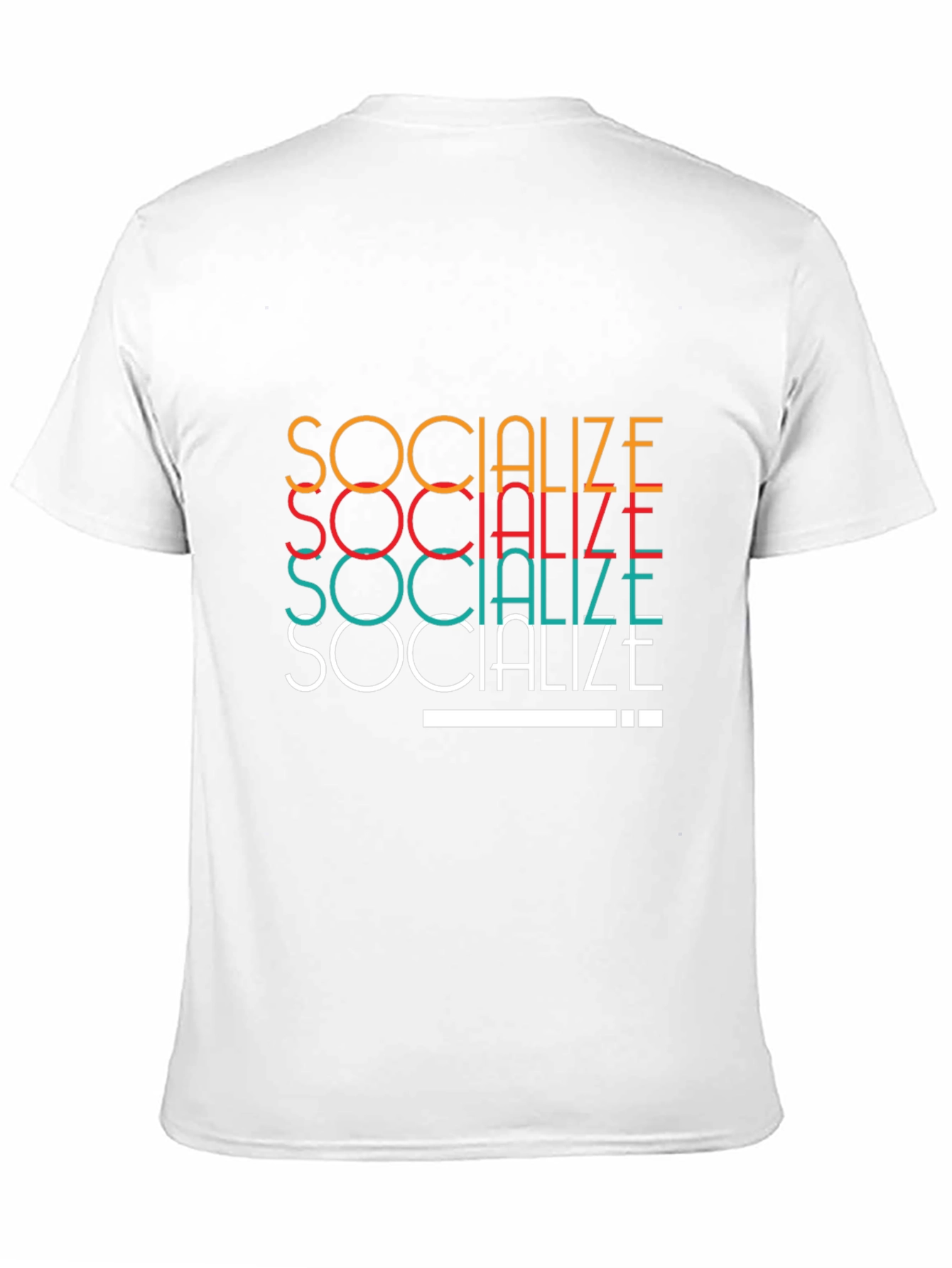 Socialize Graphic Tee - Trendy Cotton T-Shirt