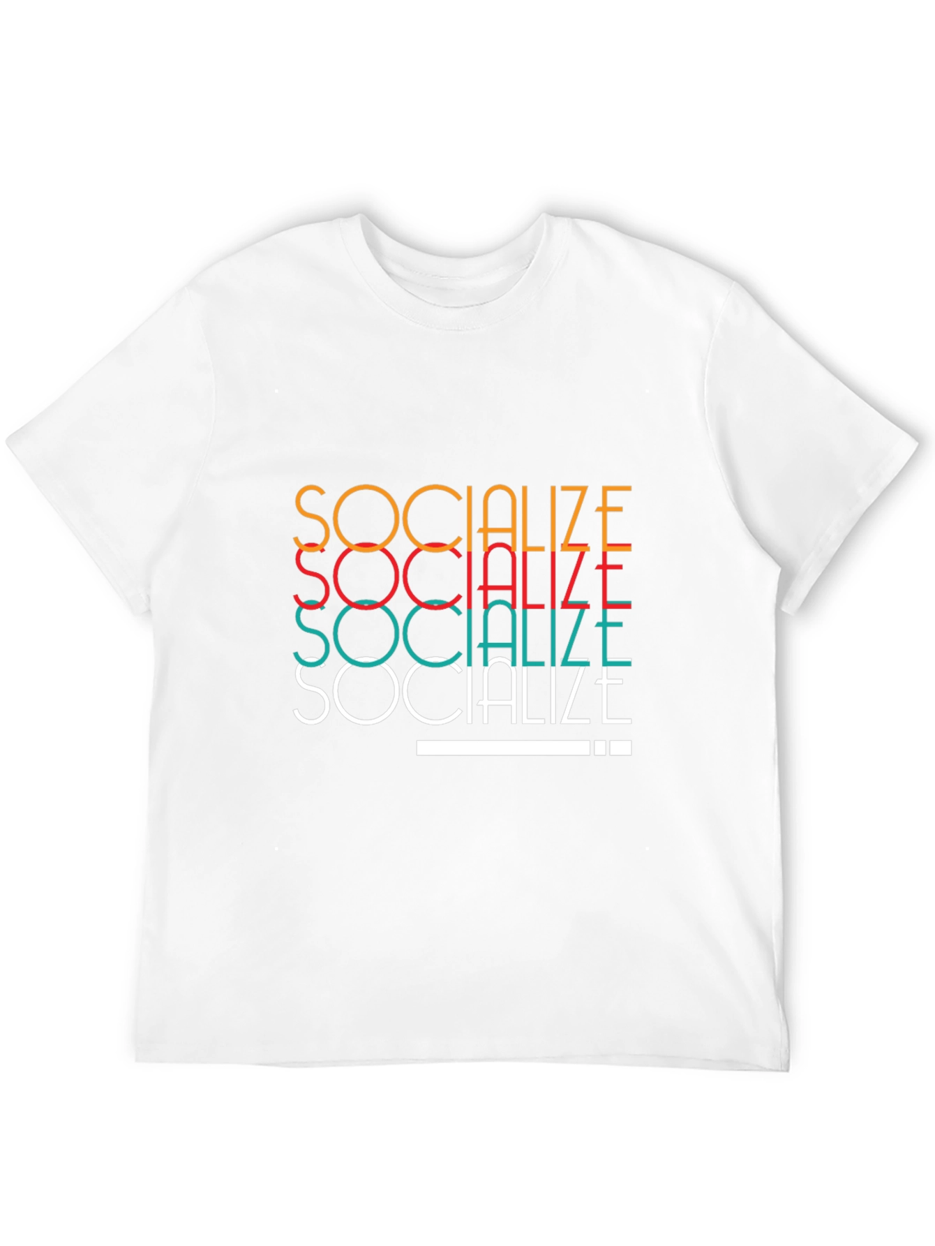 Socialize Graphic Tee - Trendy Cotton T-Shirt