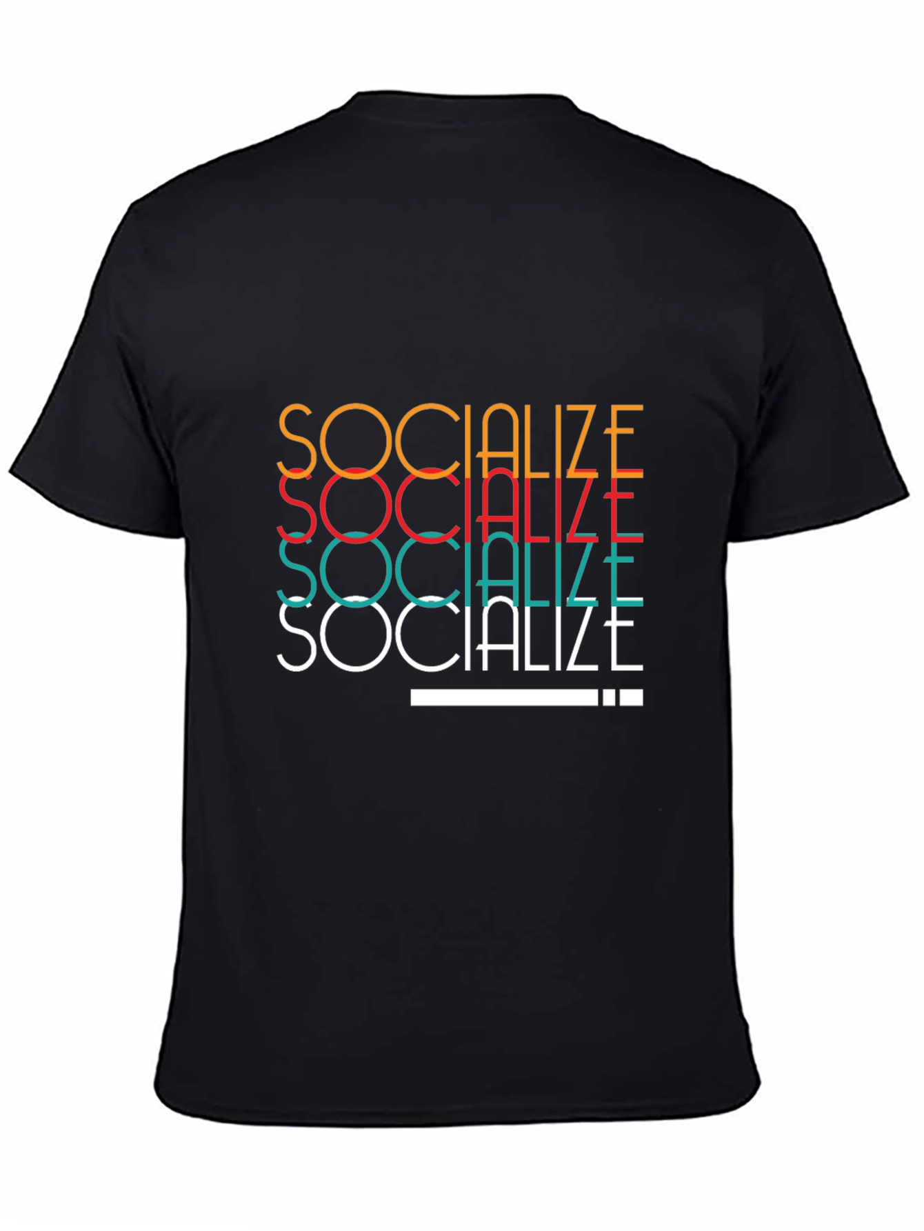 Socialize Graphic Tee - Trendy Cotton T-Shirt