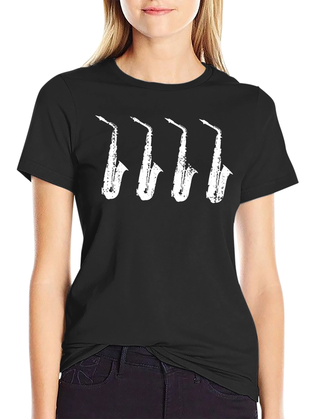 Saxophone Graphic T-Shirt - Cool Music Lover Tee