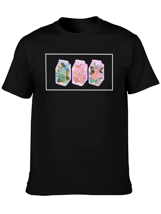 Floral Milk Carton Graphic Tee