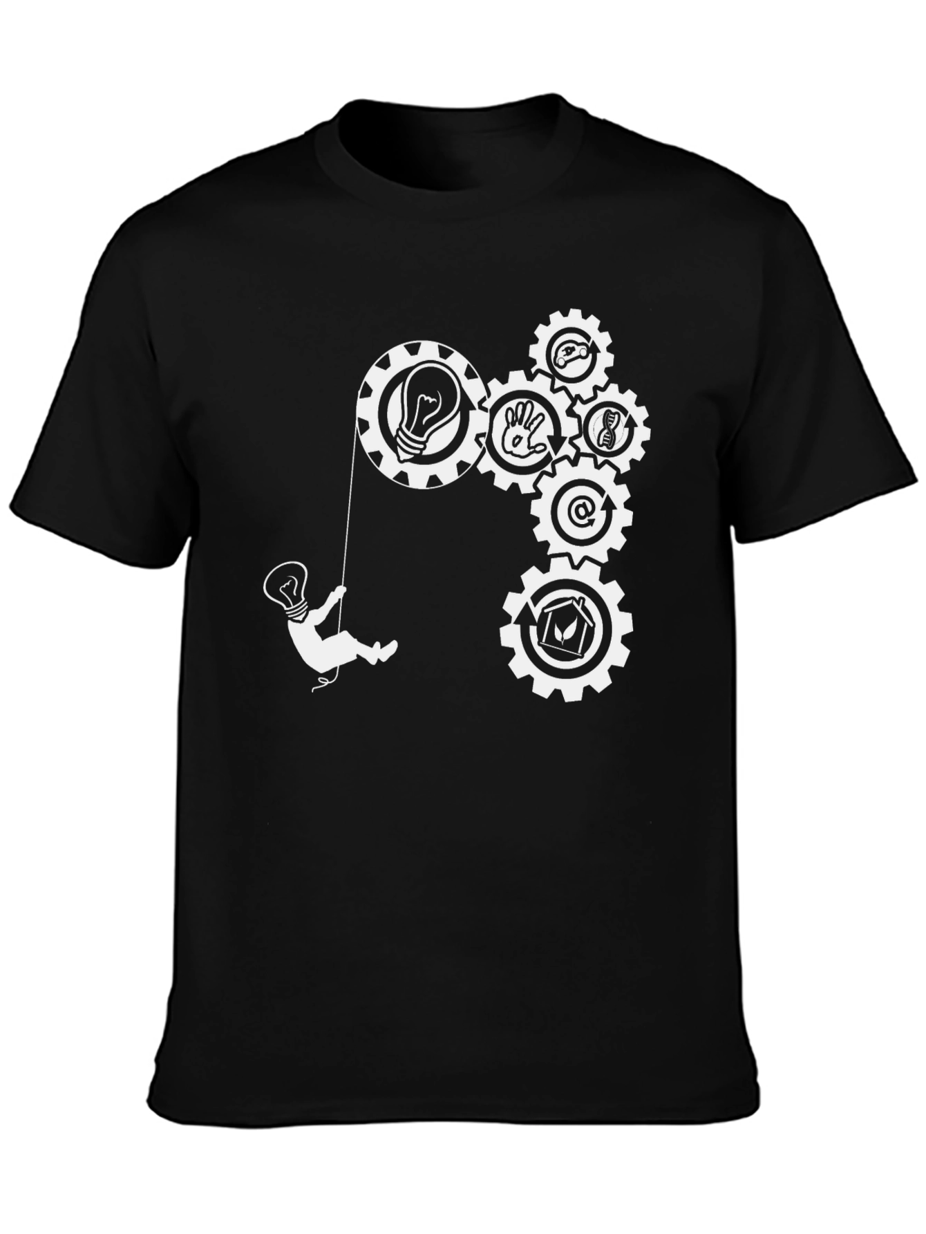 Gear Up Your Style: Black Graphic Tee